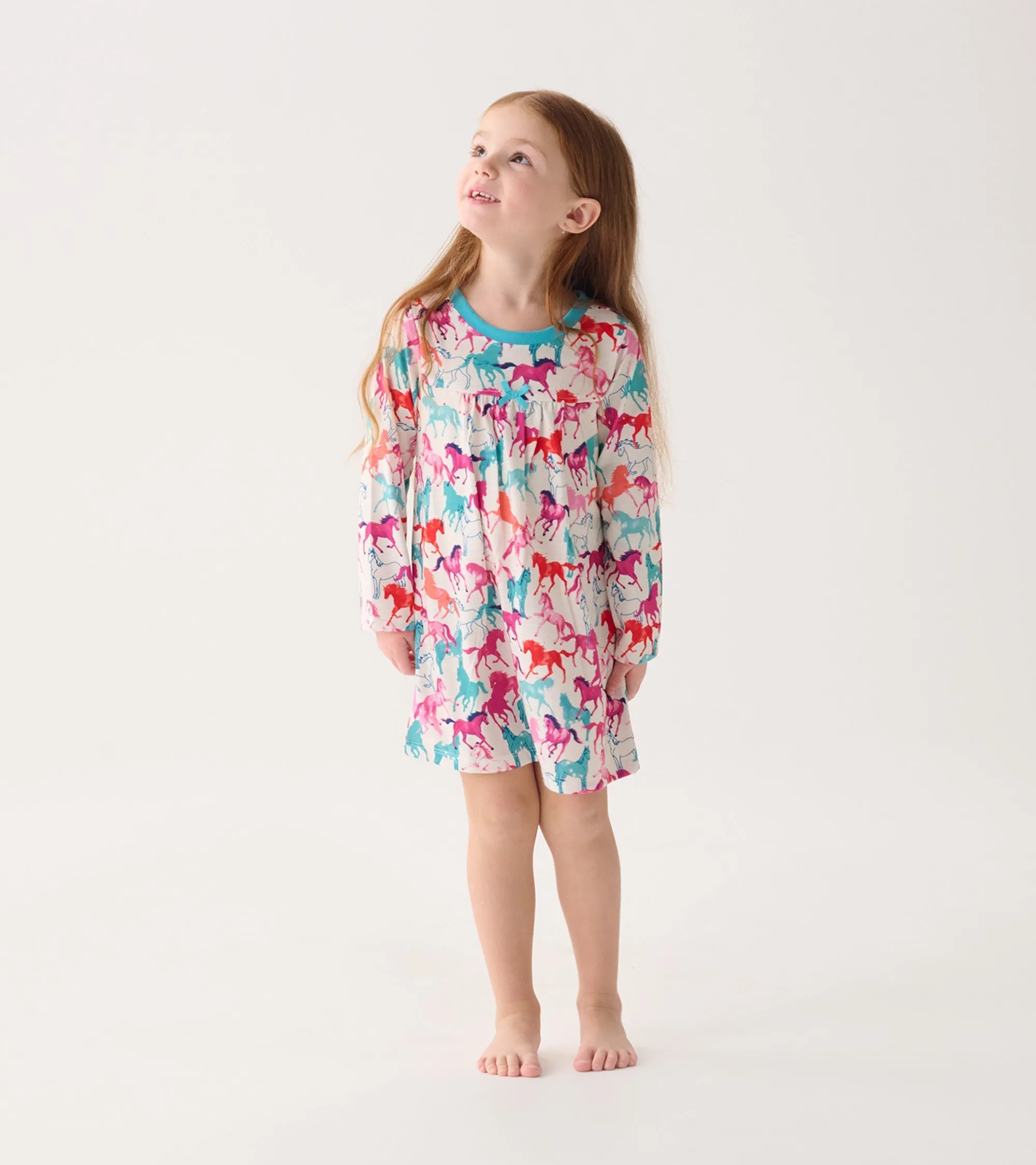 Girls Pretty Horses Nightgown -Hatley