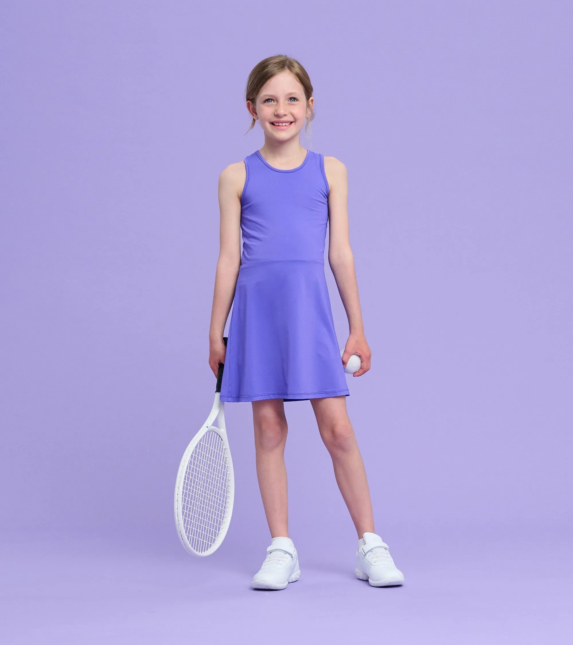 Girls Purple Active A-Line Dress -Hatley