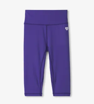 Girls Purple Active Capris -Hatley