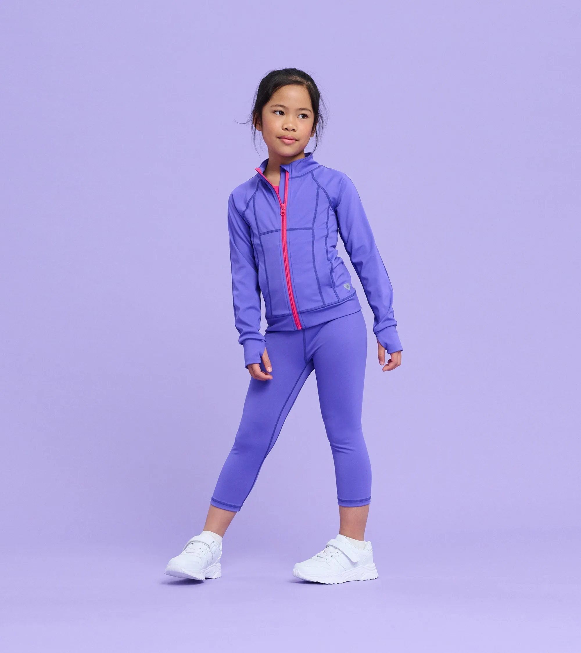 Girls Purple Active Jacket -Hatley