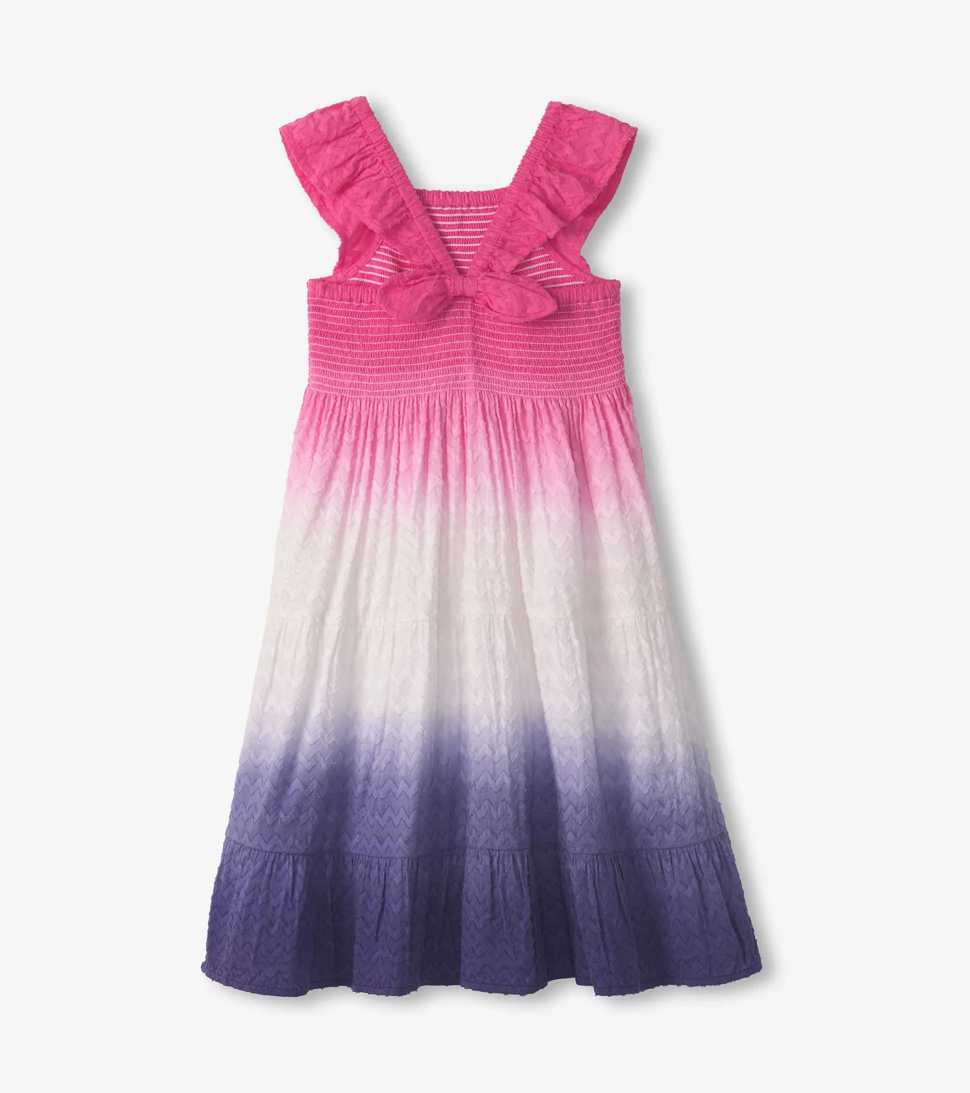 Girls Purple Dip Dye Smocked Dress -Hatley