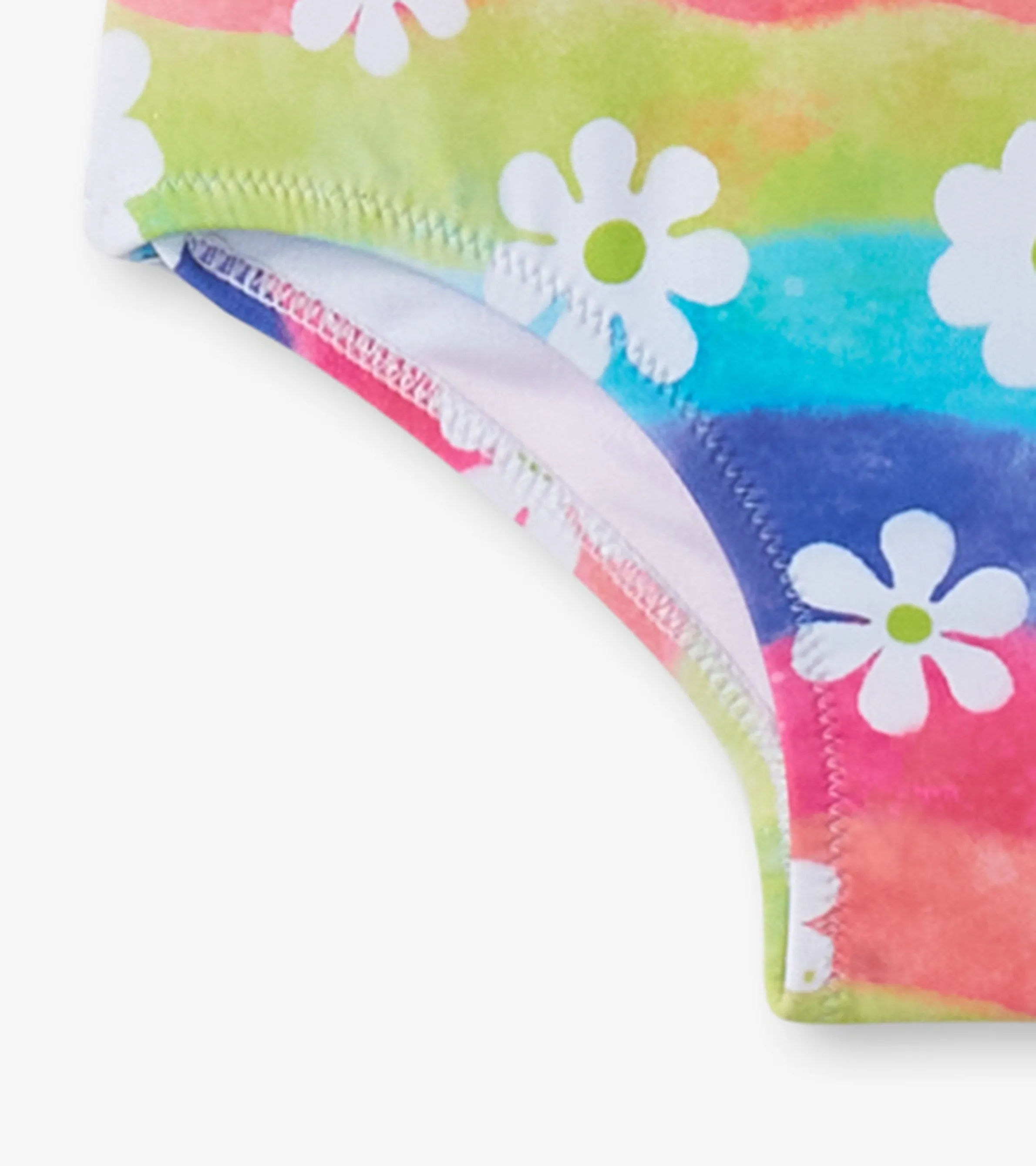 Girls Rainbow Flower Gathered Swimsuit -Hatley