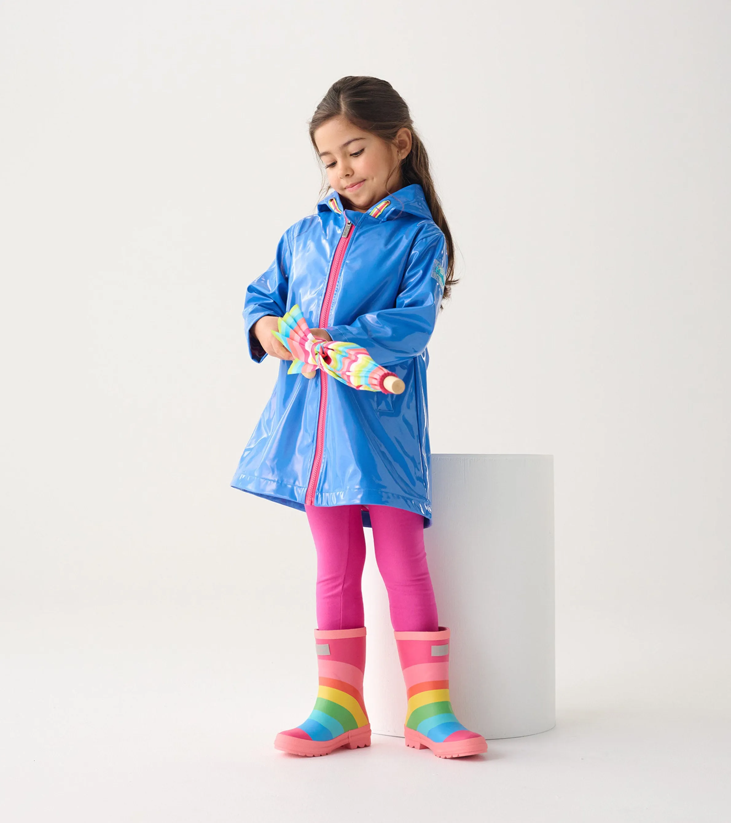 Girls Rainbow Matte Rain Boots -Hatley