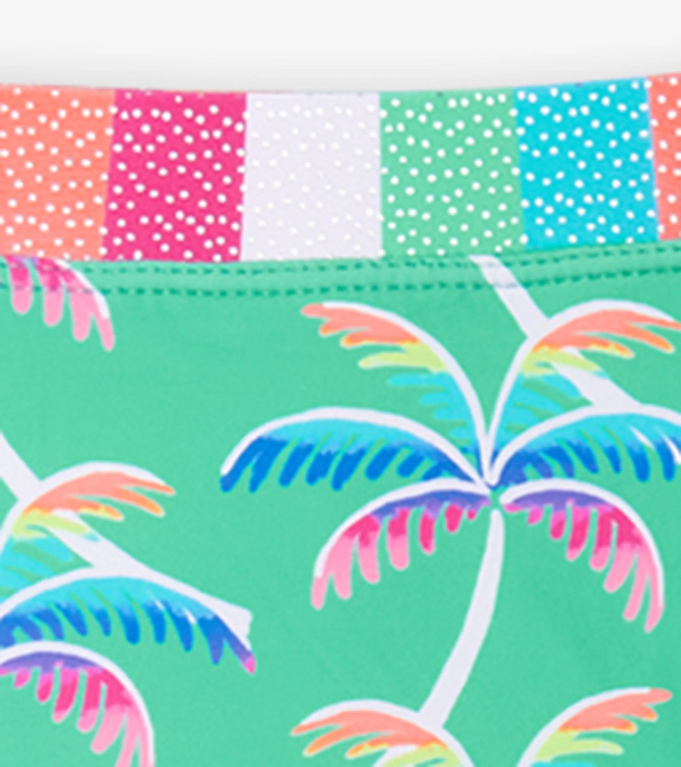 Girls Rainbow Palm Two-Piece Rashguard Set -Hatley