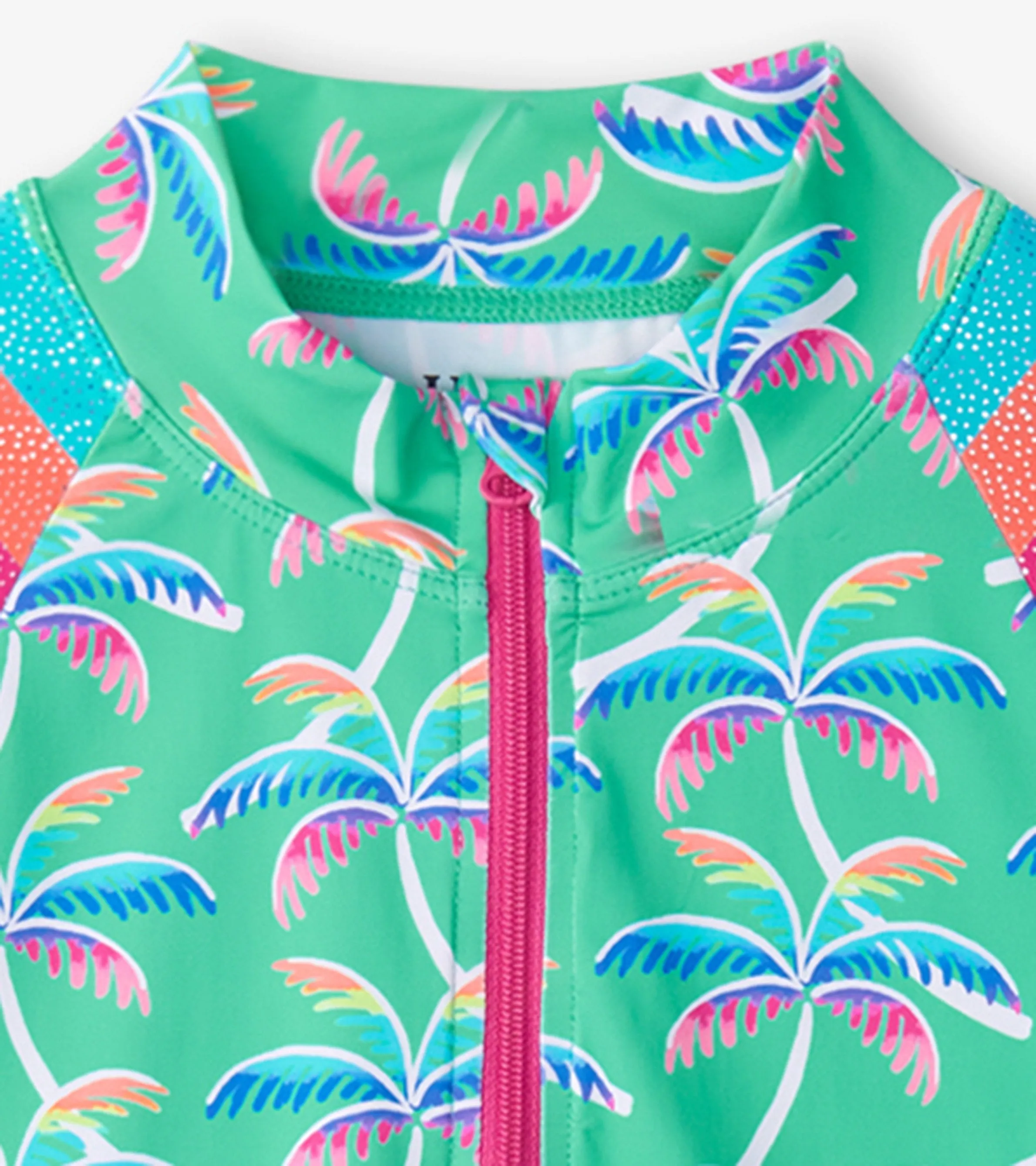 Girls Rainbow Palm Two-Piece Rashguard Set -Hatley