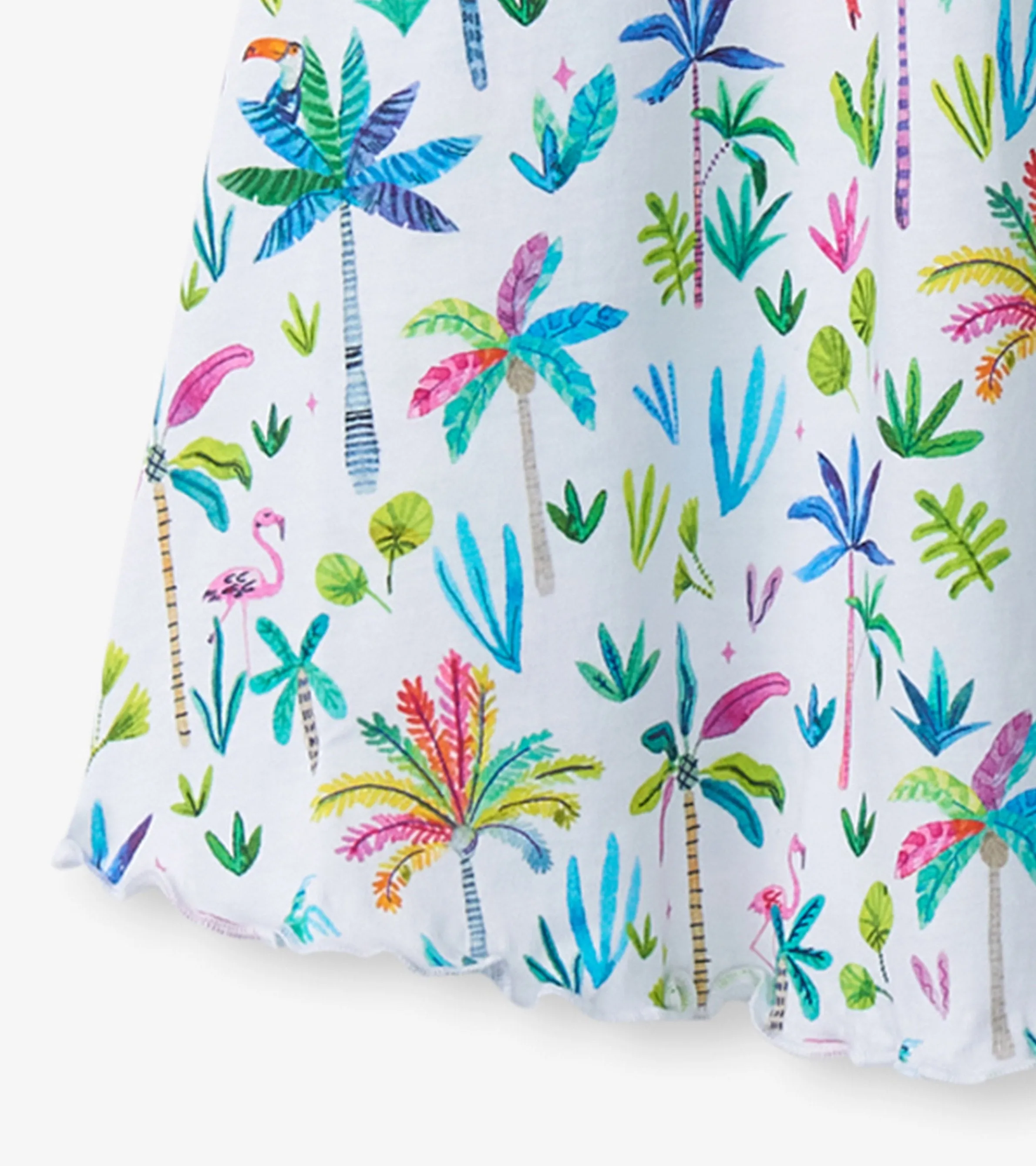 Girls Rainbow Palms Trapeze Dress -Hatley