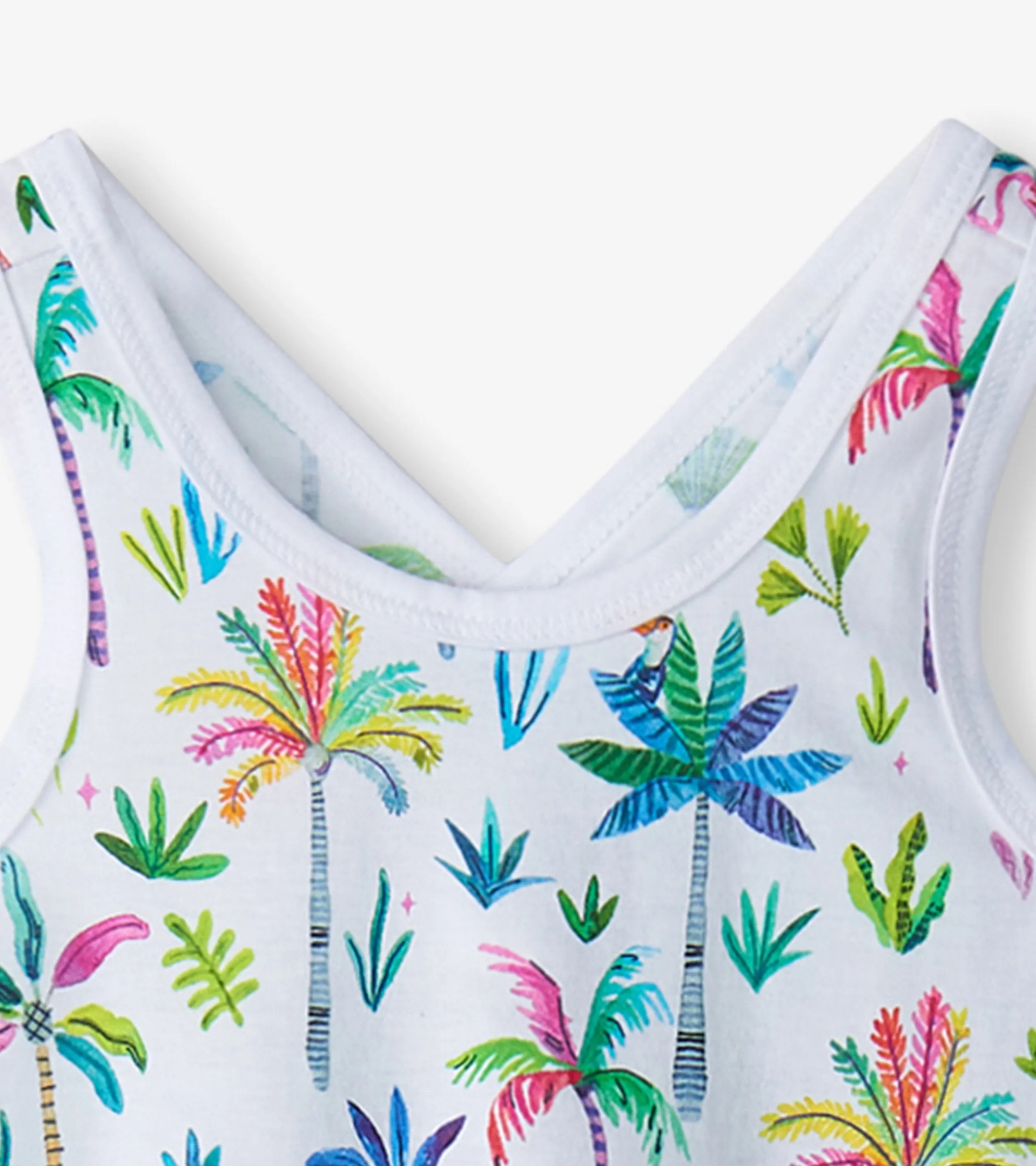Girls Rainbow Palms Trapeze Dress -Hatley