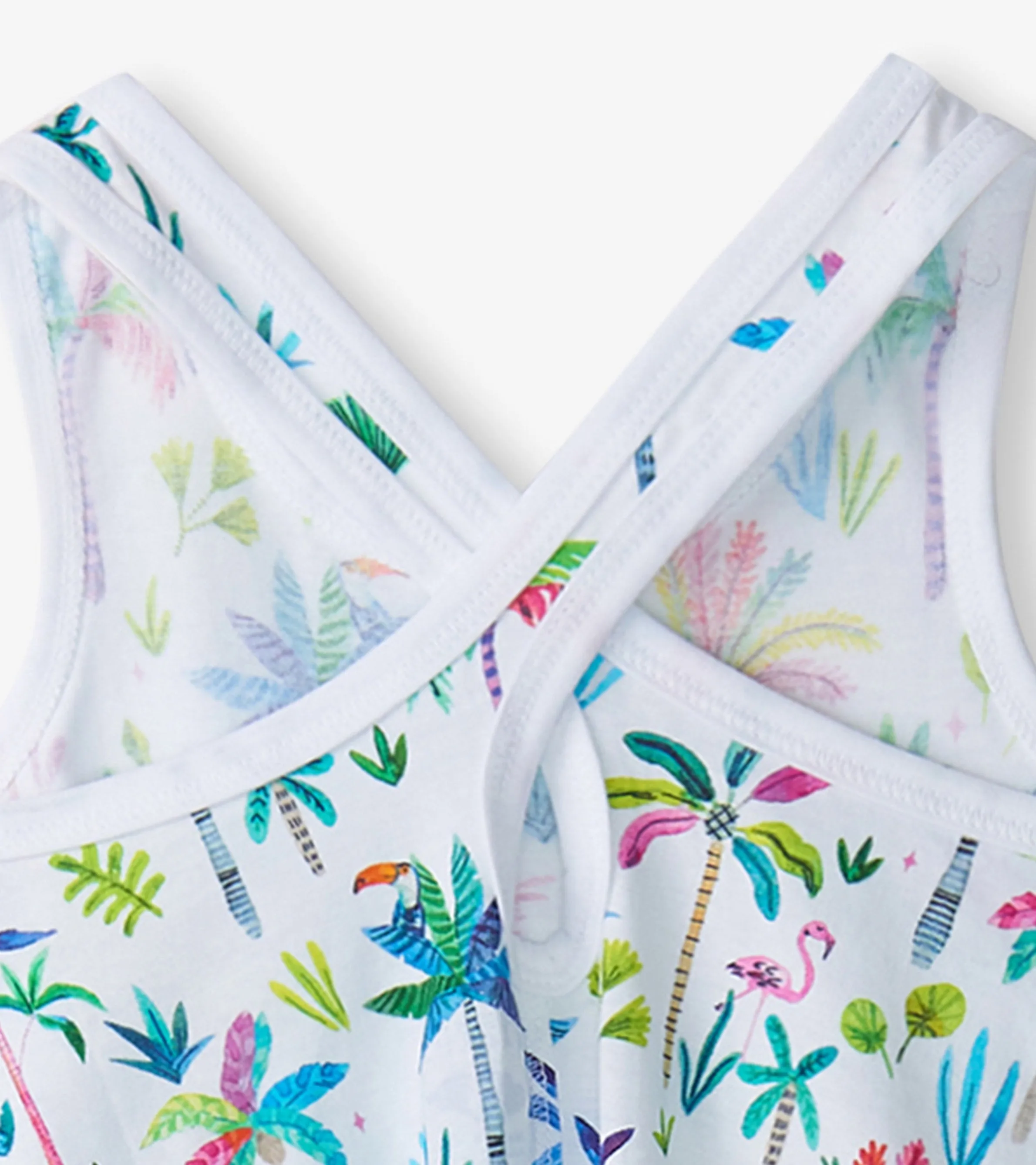 Girls Rainbow Palms Trapeze Dress -Hatley