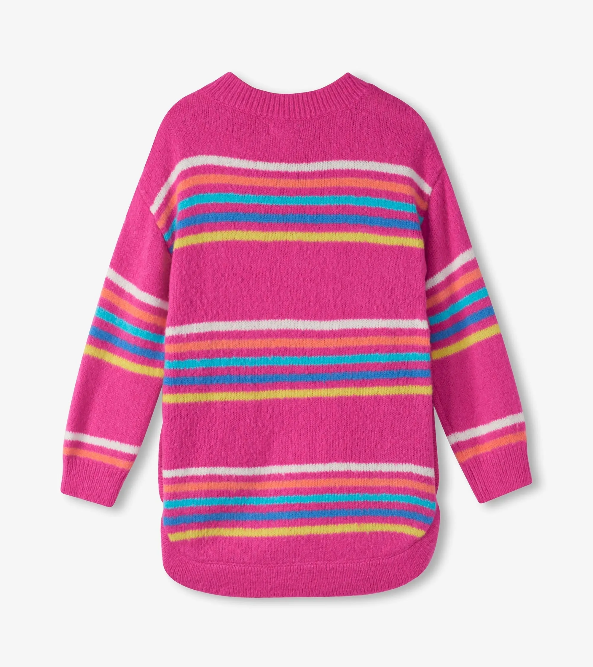 Girls Rainbow Stripes Sweater Tunic -Hatley