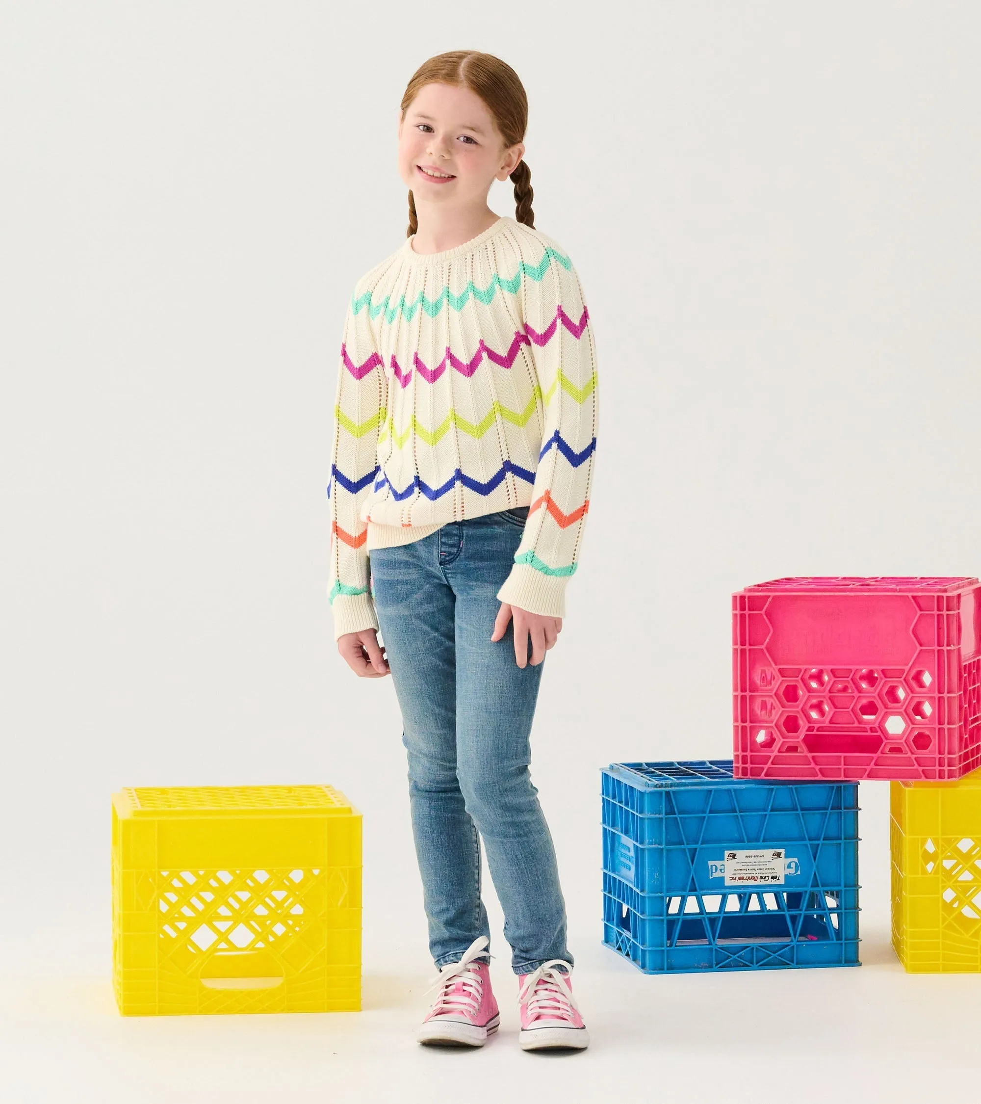 Girls Rainbow Sweater -Hatley
