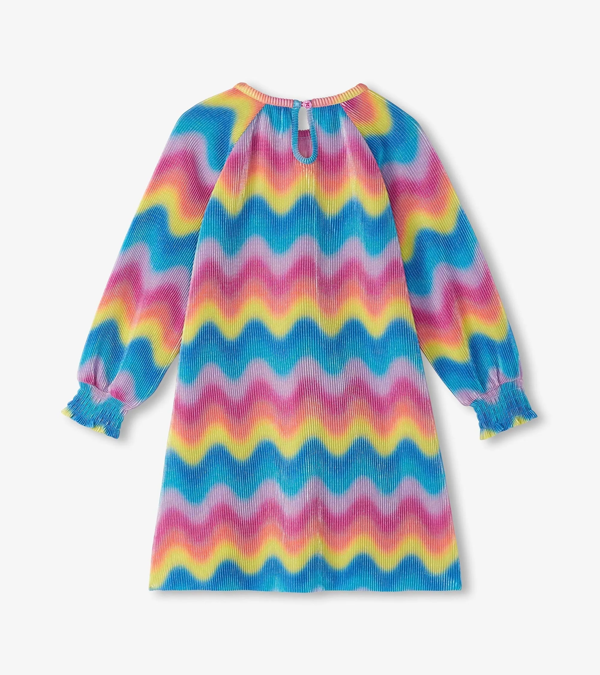 Girls Rainbow Wave Pleated A-Line Dress -Hatley
