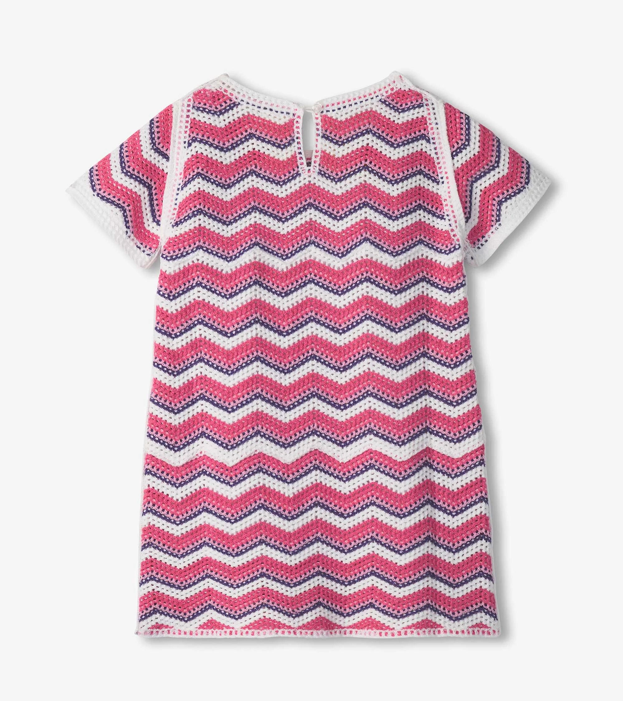 Girls Rose Chevron T-Shirt Dress -Hatley