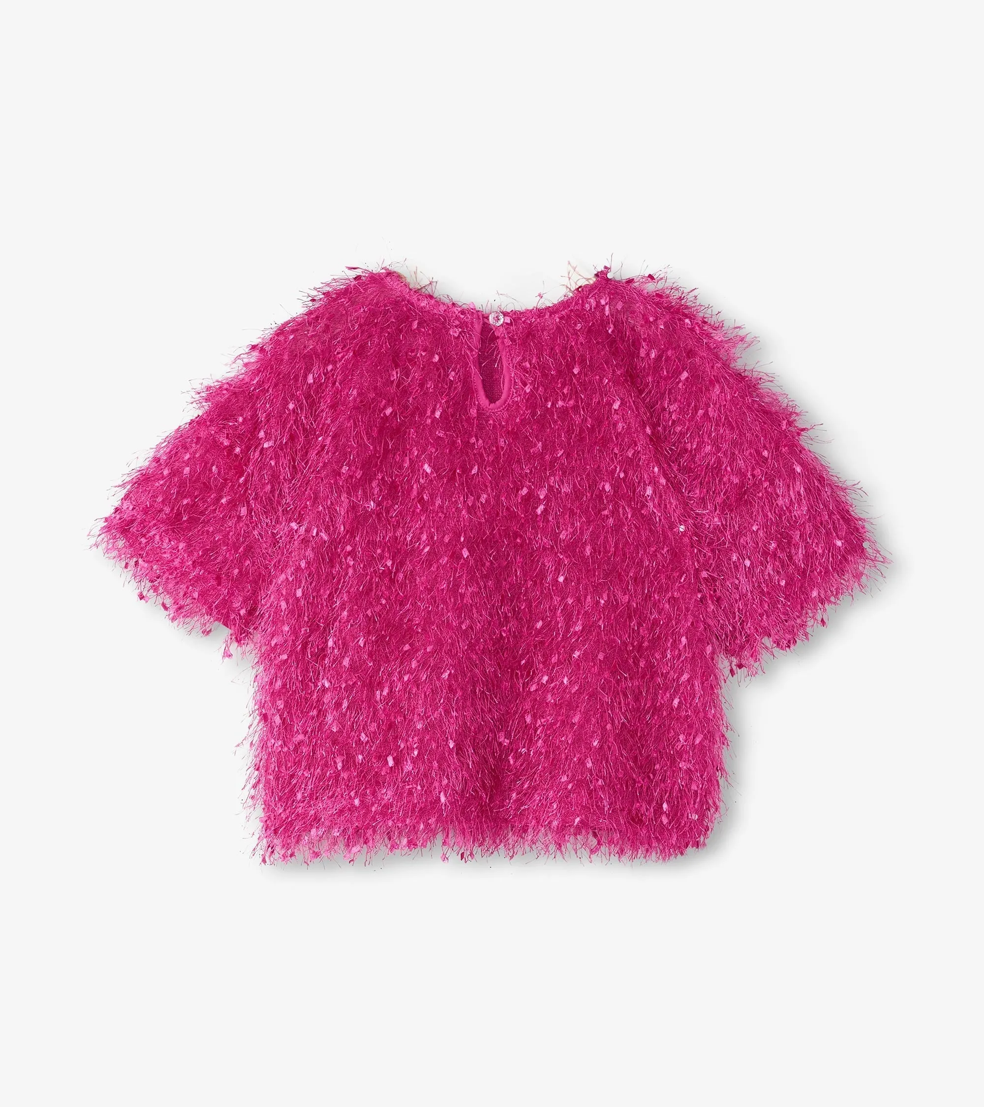 Girls Rose Violet Fluffy Knit Sweater -Hatley