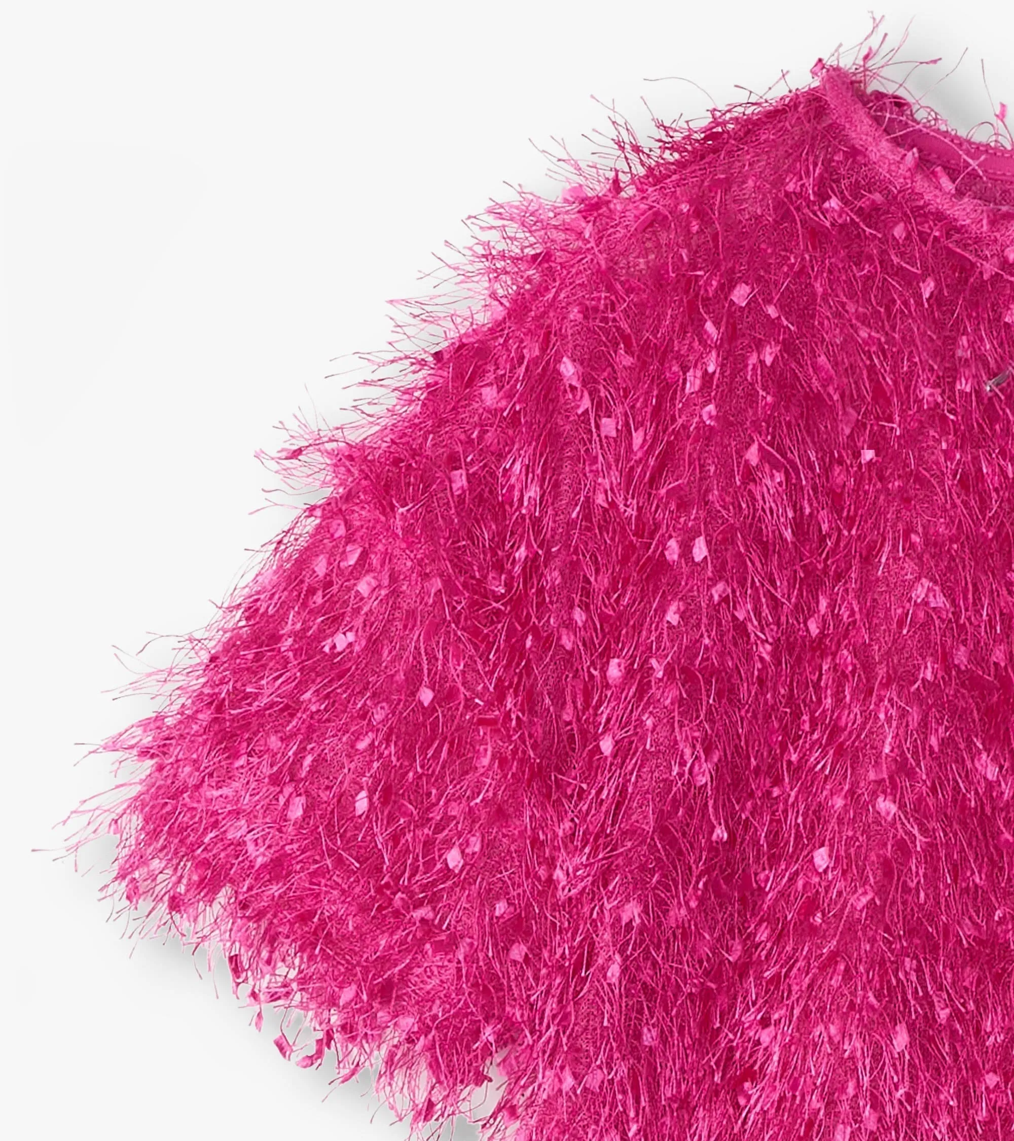 Girls Rose Violet Fluffy Knit Sweater -Hatley