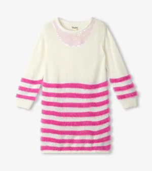 Girls Rose Violet Sweater Dress -Hatley