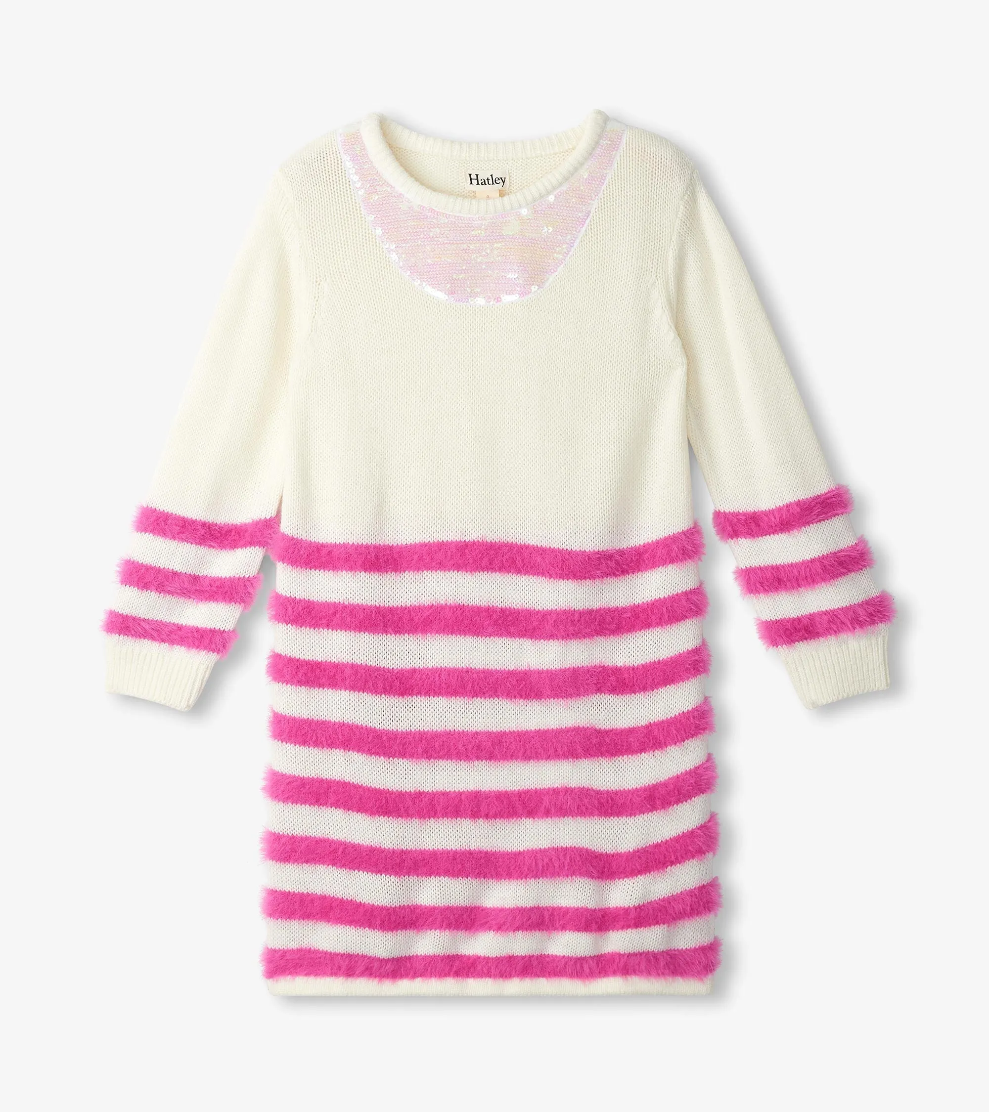 Girls Rose Violet Sweater Dress -Hatley