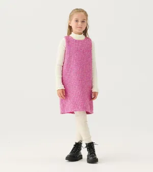 Girls Rose Violet Tweed Dress -Hatley