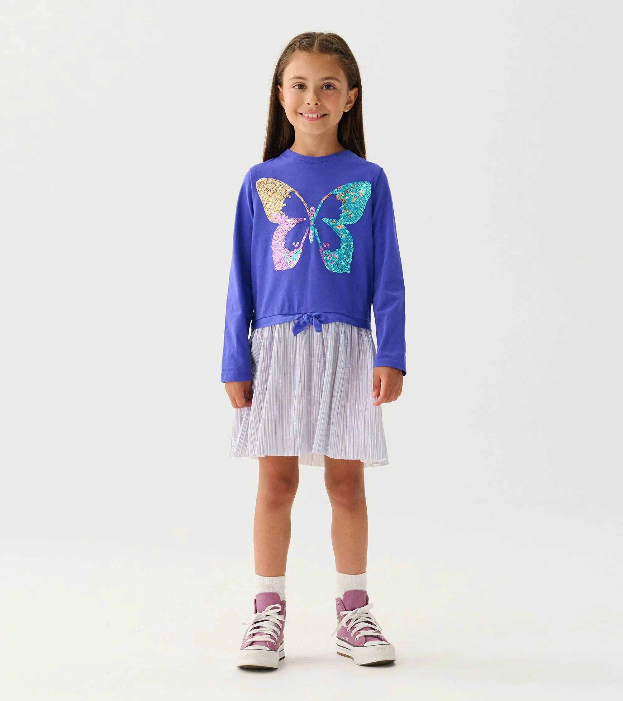 Girls Sequin Butterfly Skirt Dress -Hatley