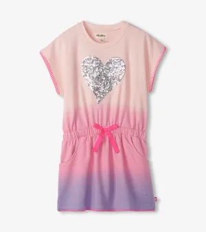 Girls Sequin Heart Pull-On Dress -Hatley