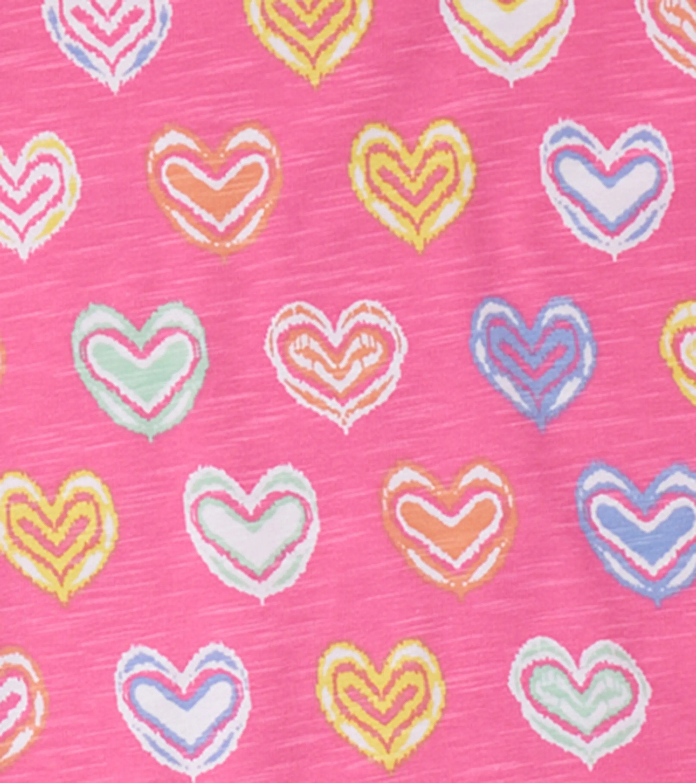 Girls Shibori Hearts Short Pajama Set -Hatley