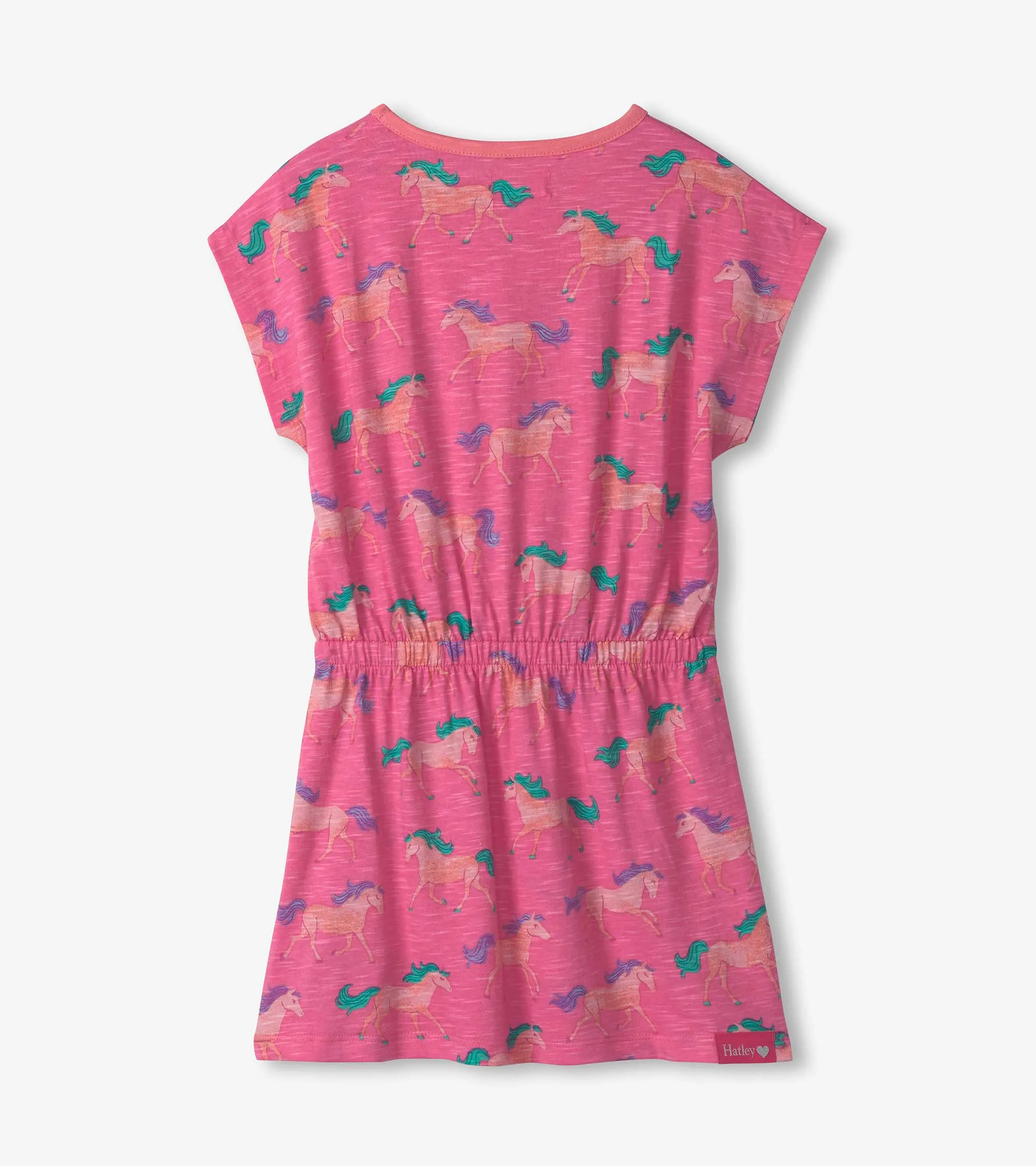 Girls Shimmer Horses Relaxed Dress -Hatley