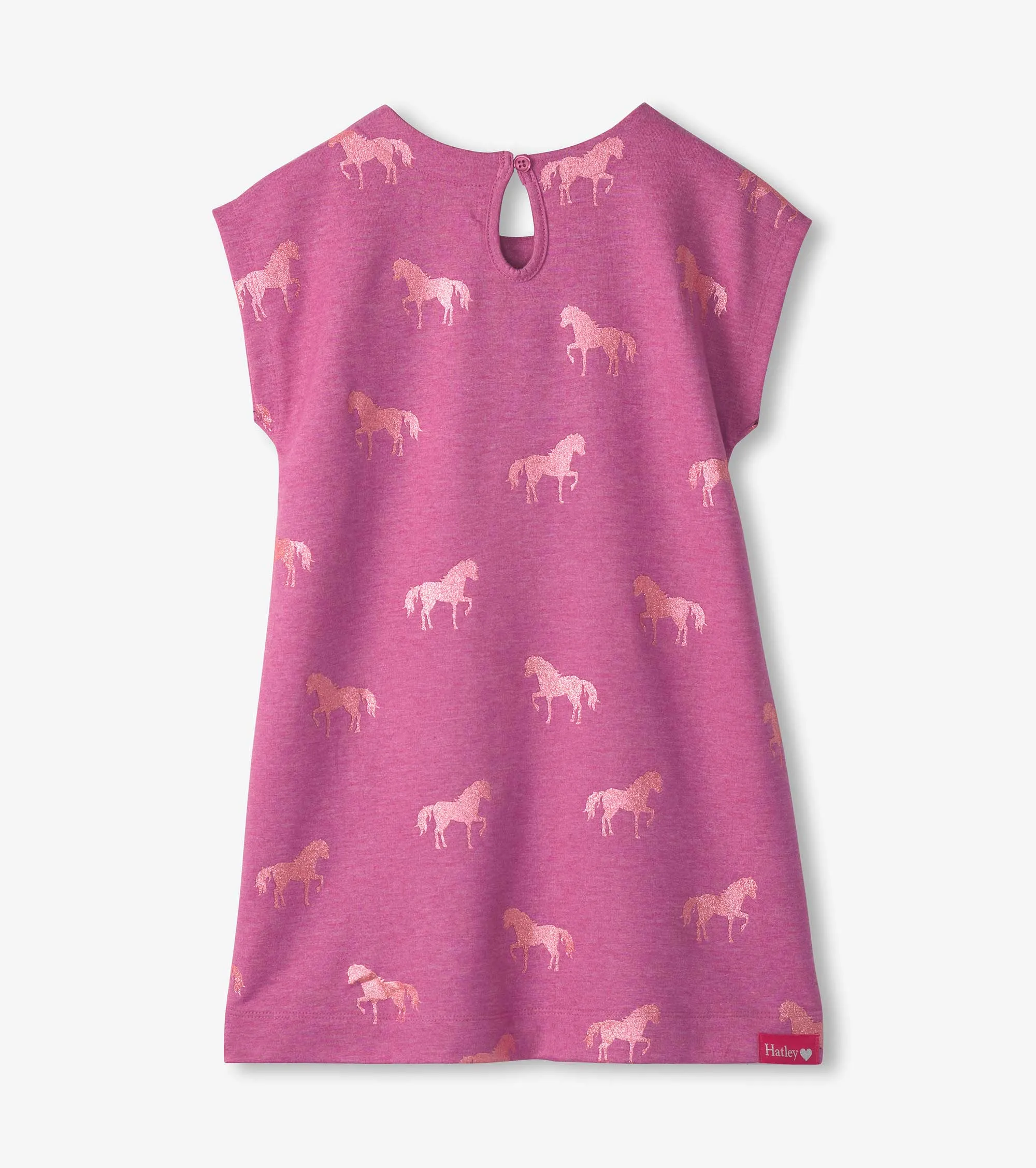 Girls Shimmer Horses Slouchy Dress -Hatley