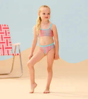 Girls Shimmer Stripe Bikini Set -Hatley