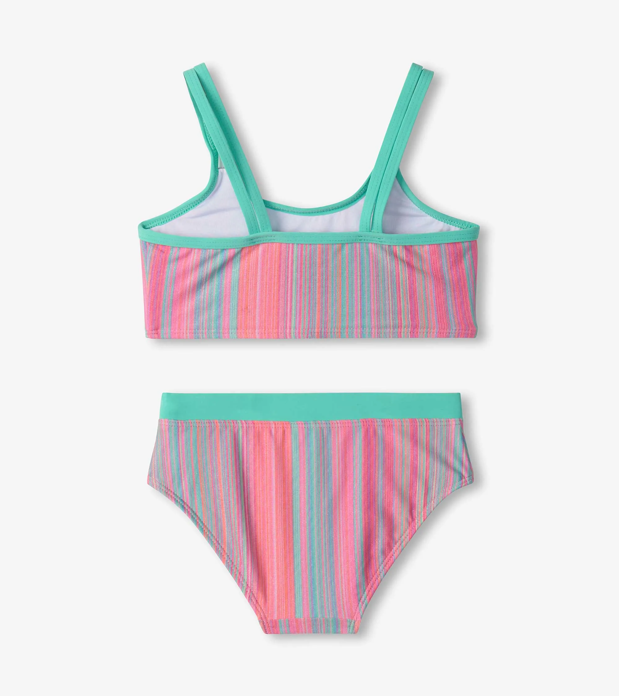 Girls Shimmer Stripe Bikini Set -Hatley