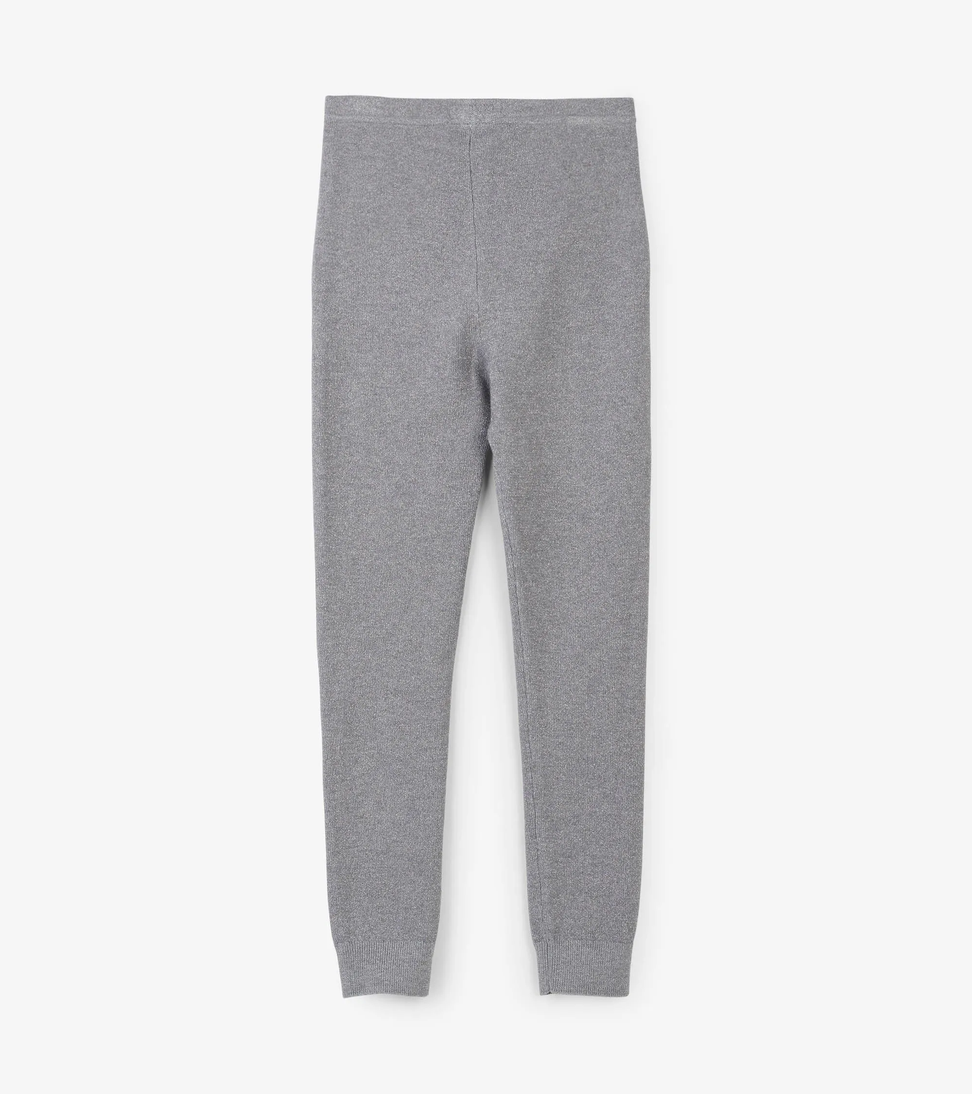 Girls Silver Shimmer Cable Knit Leggings -Hatley