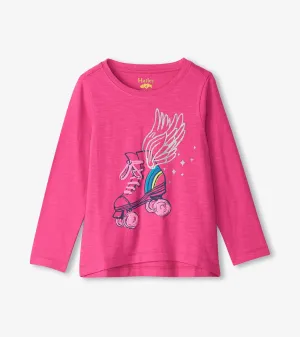 Girls Skater Wings Long Sleeve Graphic Tee -Hatley
