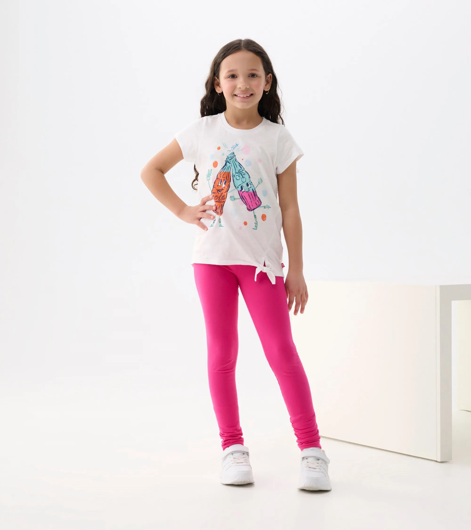 Girls Soda Pop Tie Front T-Shirt -Hatley