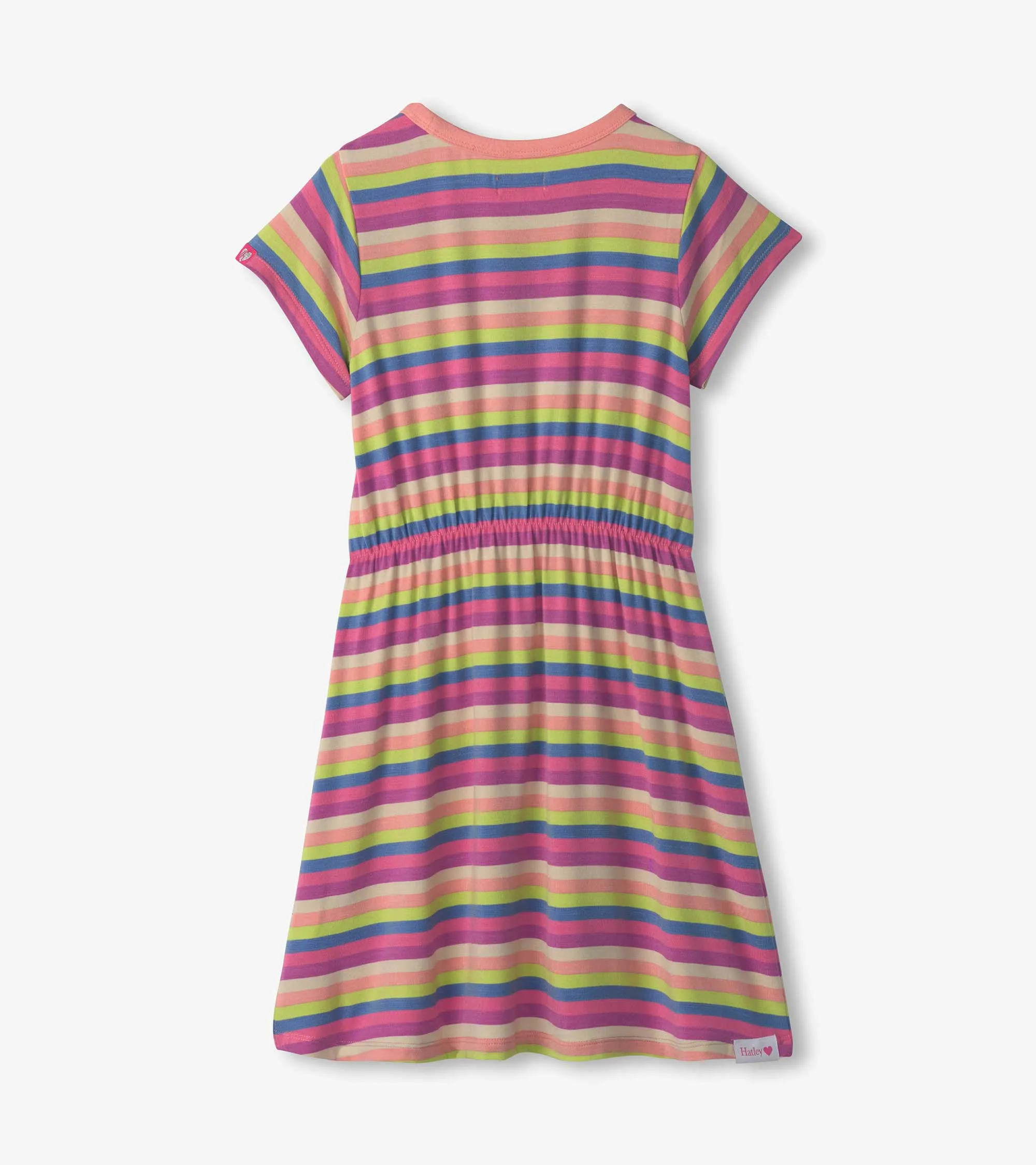 Girls Soft Stripes High-Low Dress -Hatley