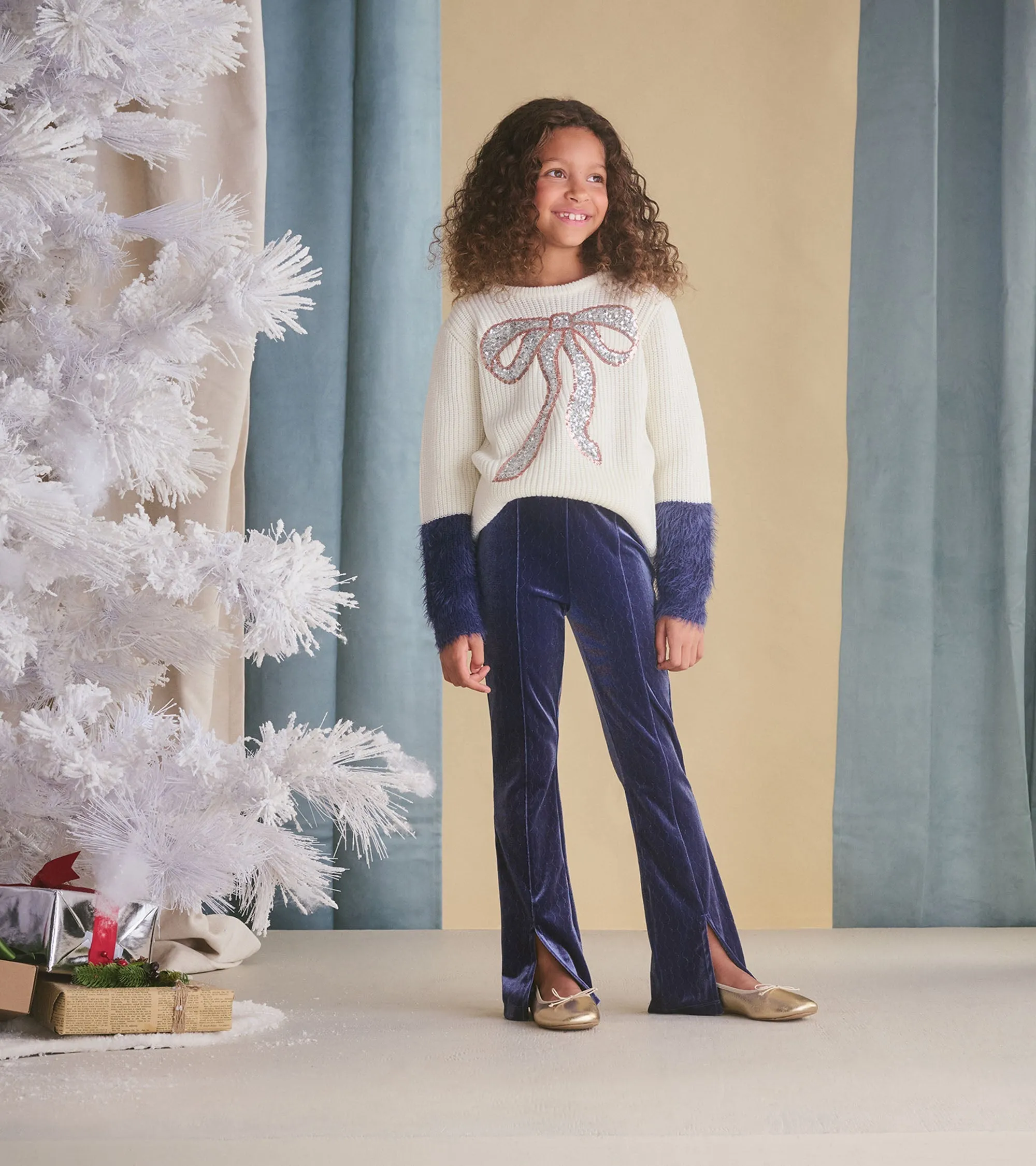 Girls Sparkle Wave Stretchy Flared Pants -Hatley