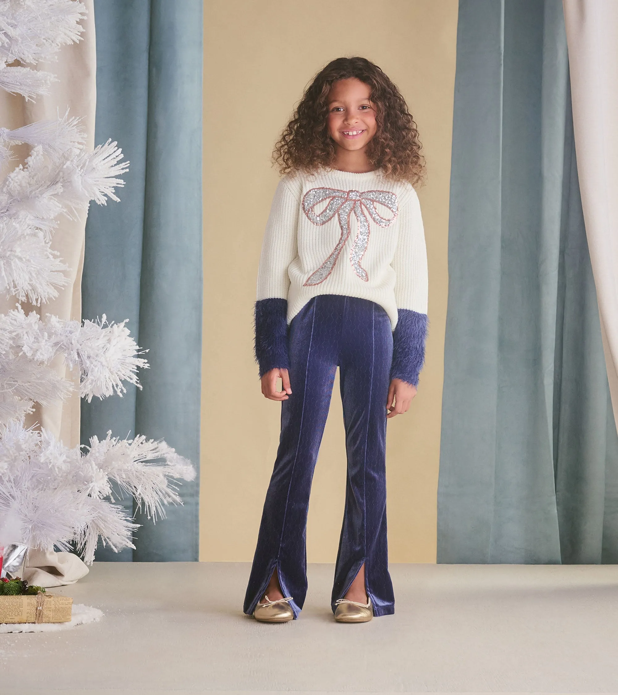 Girls Sparkle Wave Stretchy Flared Pants -Hatley
