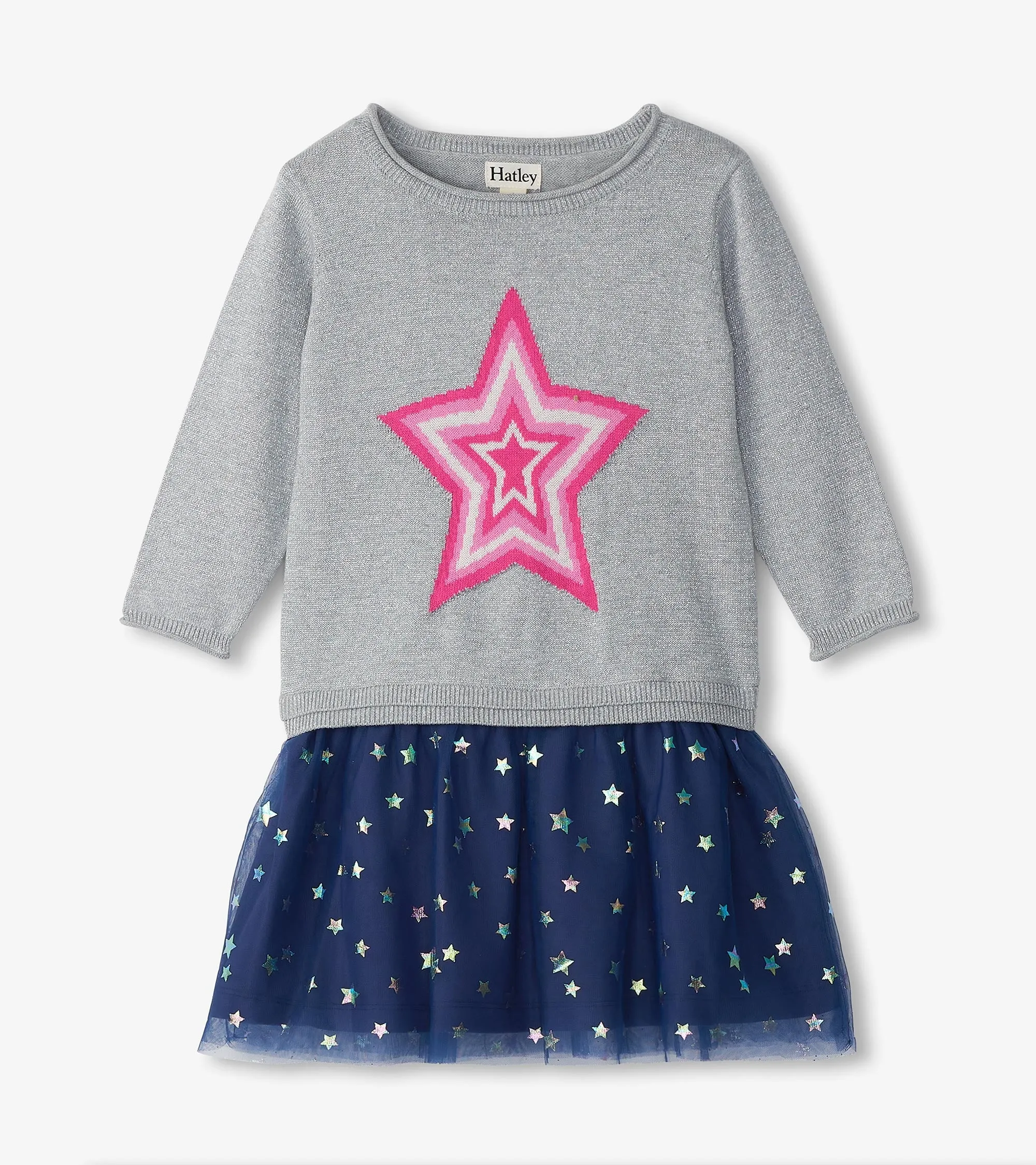 Girls Star Girl Sweater Dress -Hatley