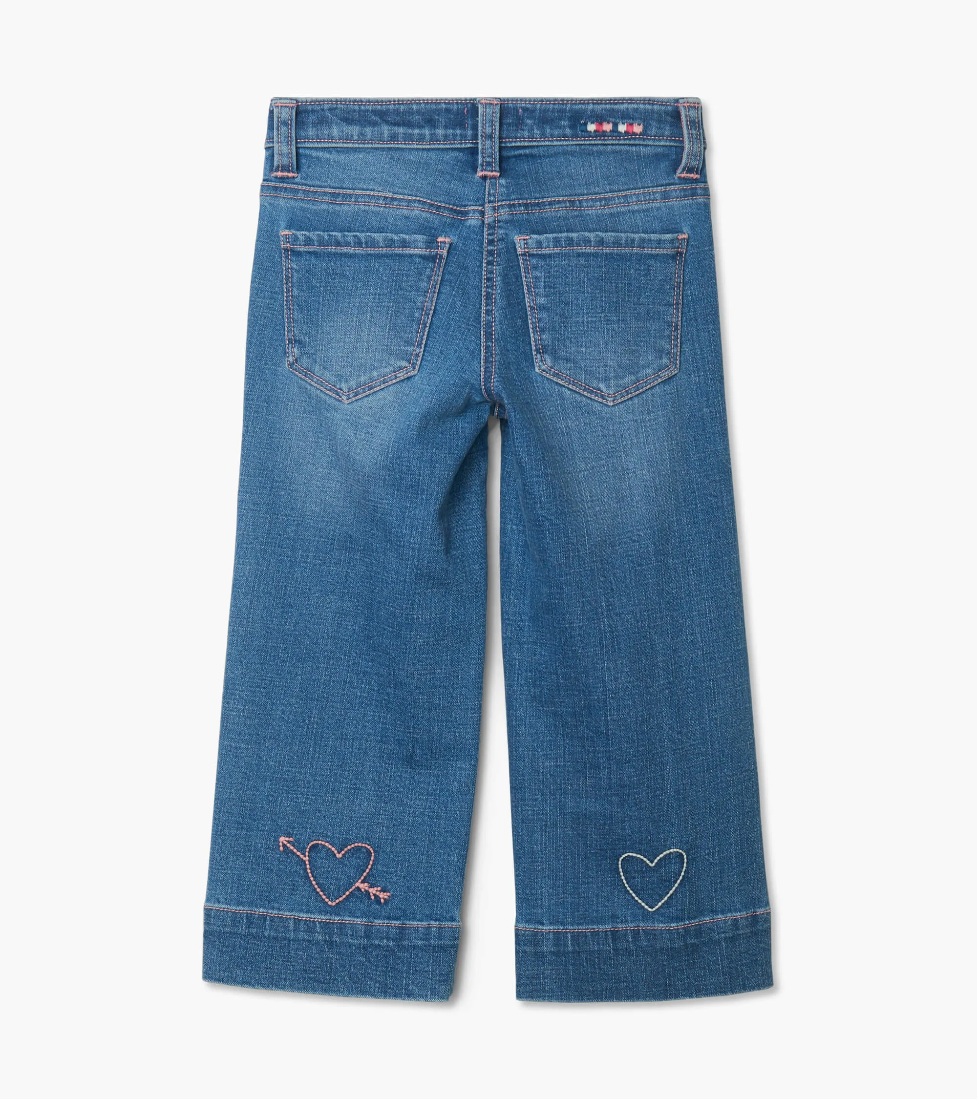 Girls Stretch Denim Wide Leg Pants -Hatley