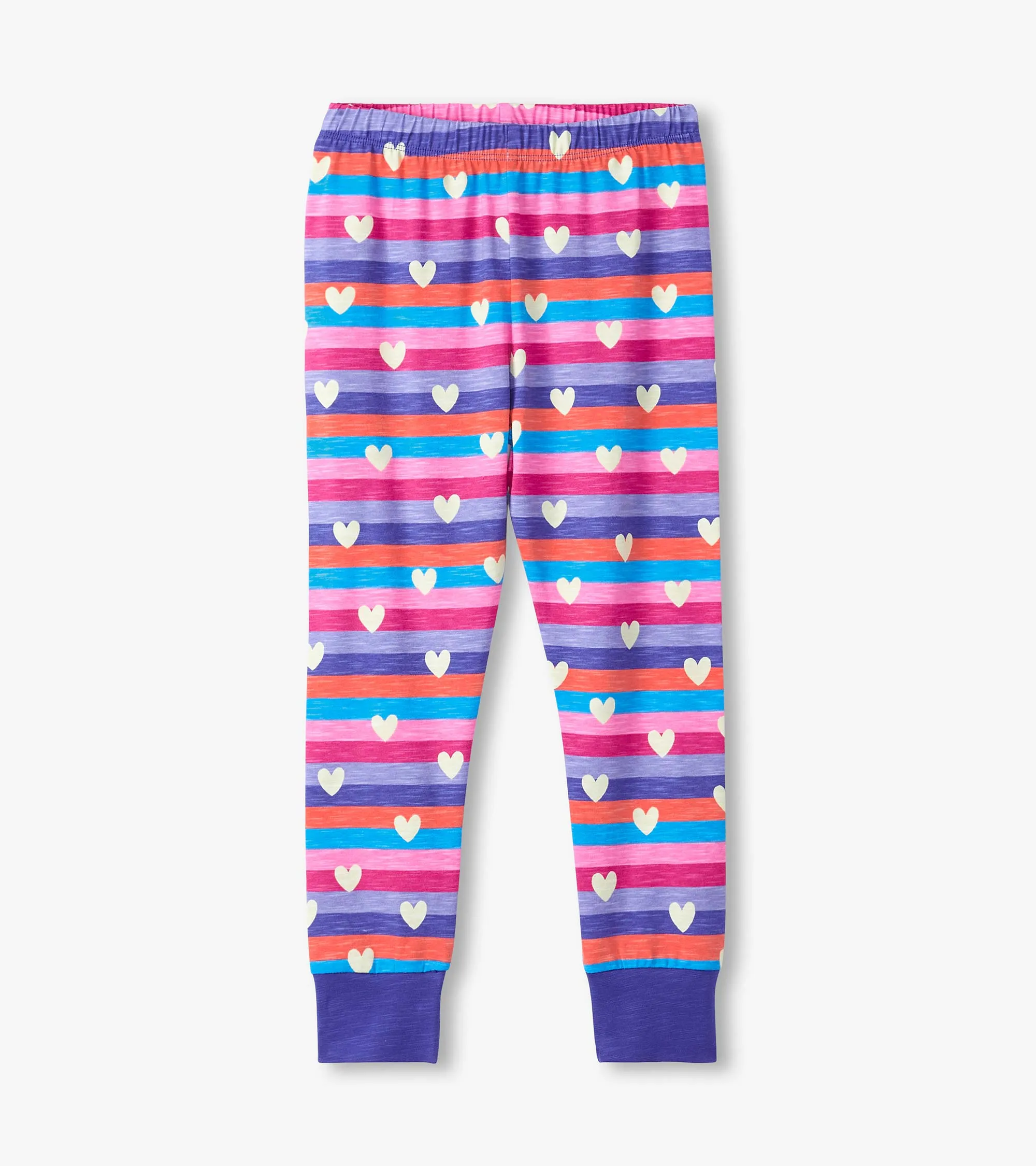 Girls Stripes & Hearts Pajama Set -Hatley