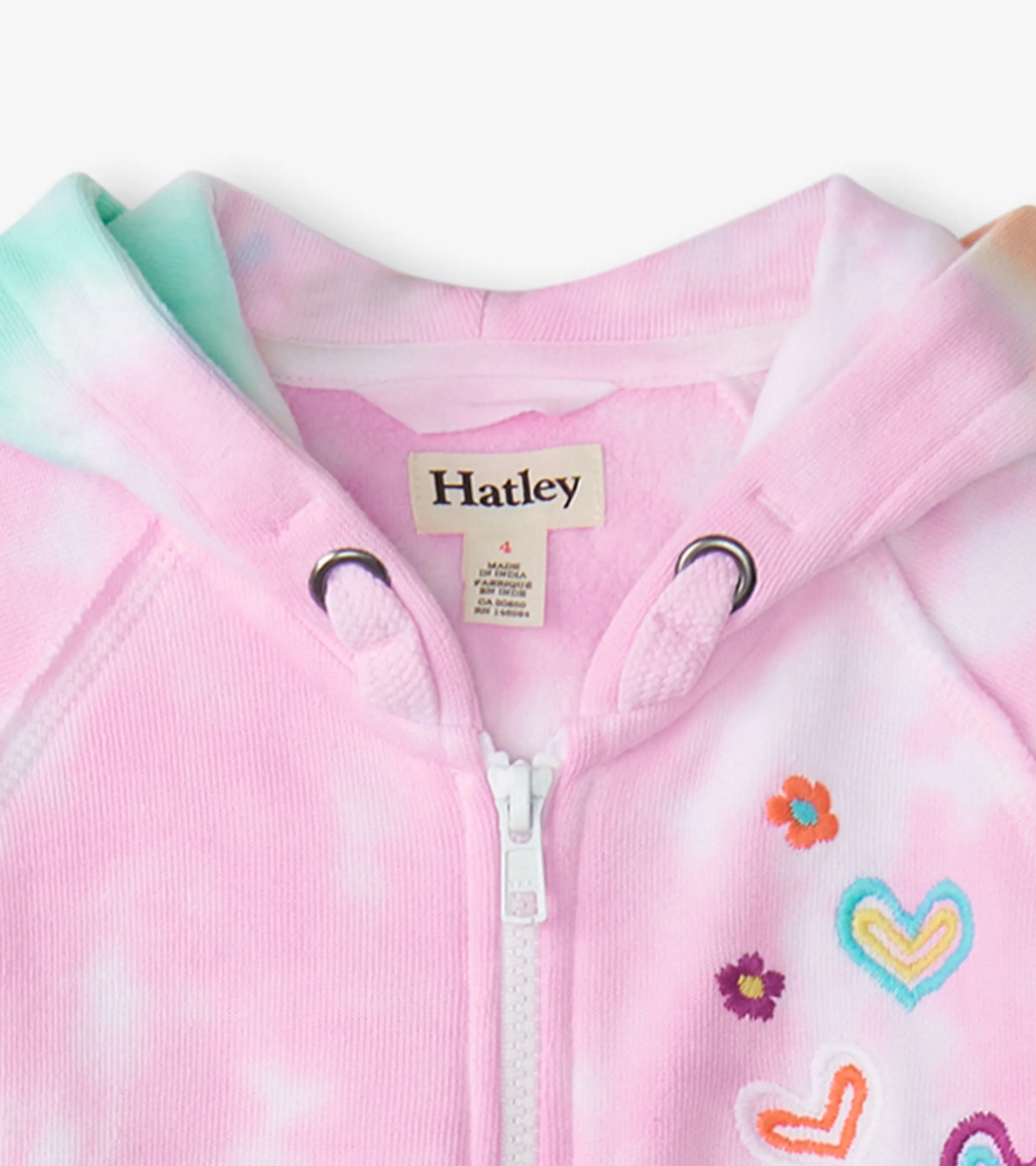 Girls Summer Waves Tie Dye Hoodie -Hatley