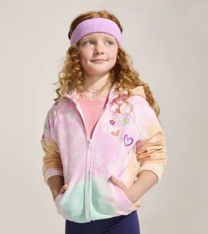 Girls Summer Waves Tie Dye Hoodie -Hatley