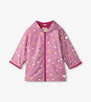 Girls Sun Charms Zip-Up Rain Jacket -Hatley