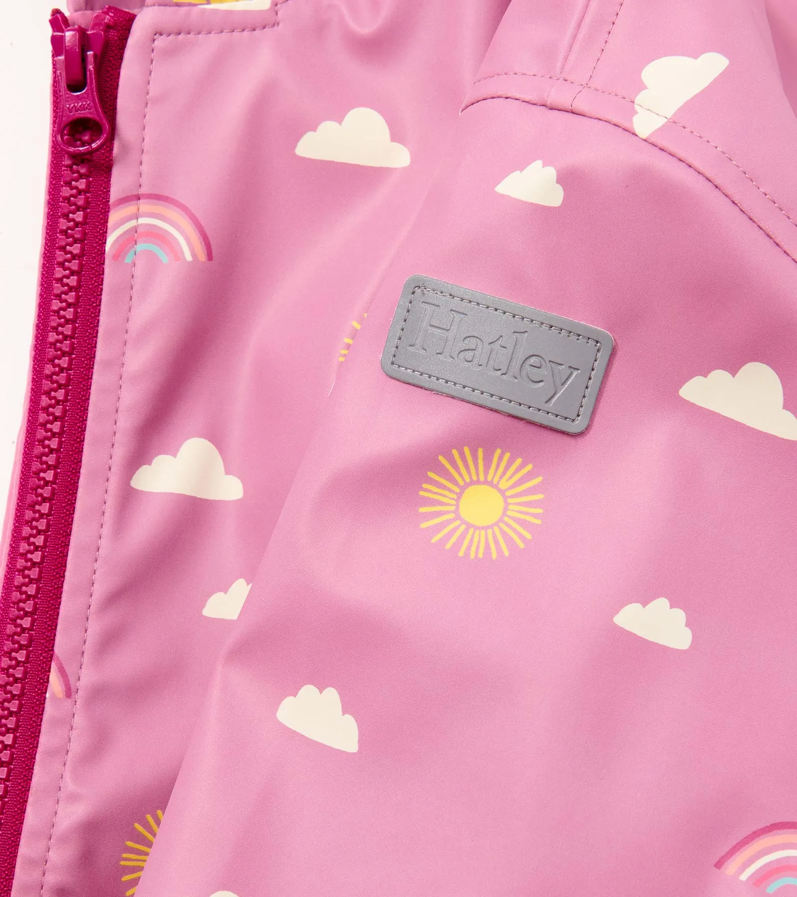 Girls Sun Charms Zip-Up Rain Jacket -Hatley