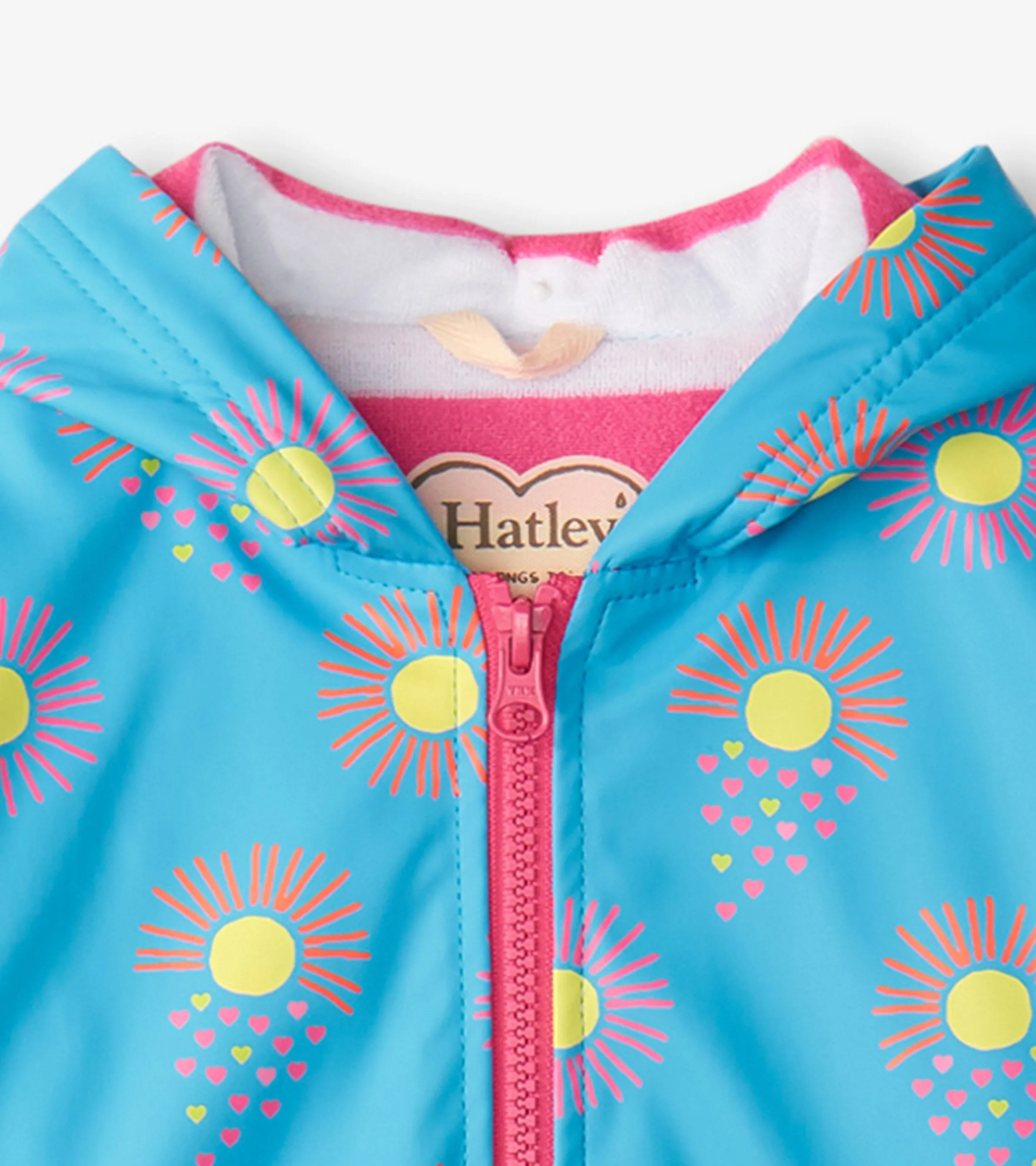 Girls Sunrays Zip-Up Rain Jacket -Hatley