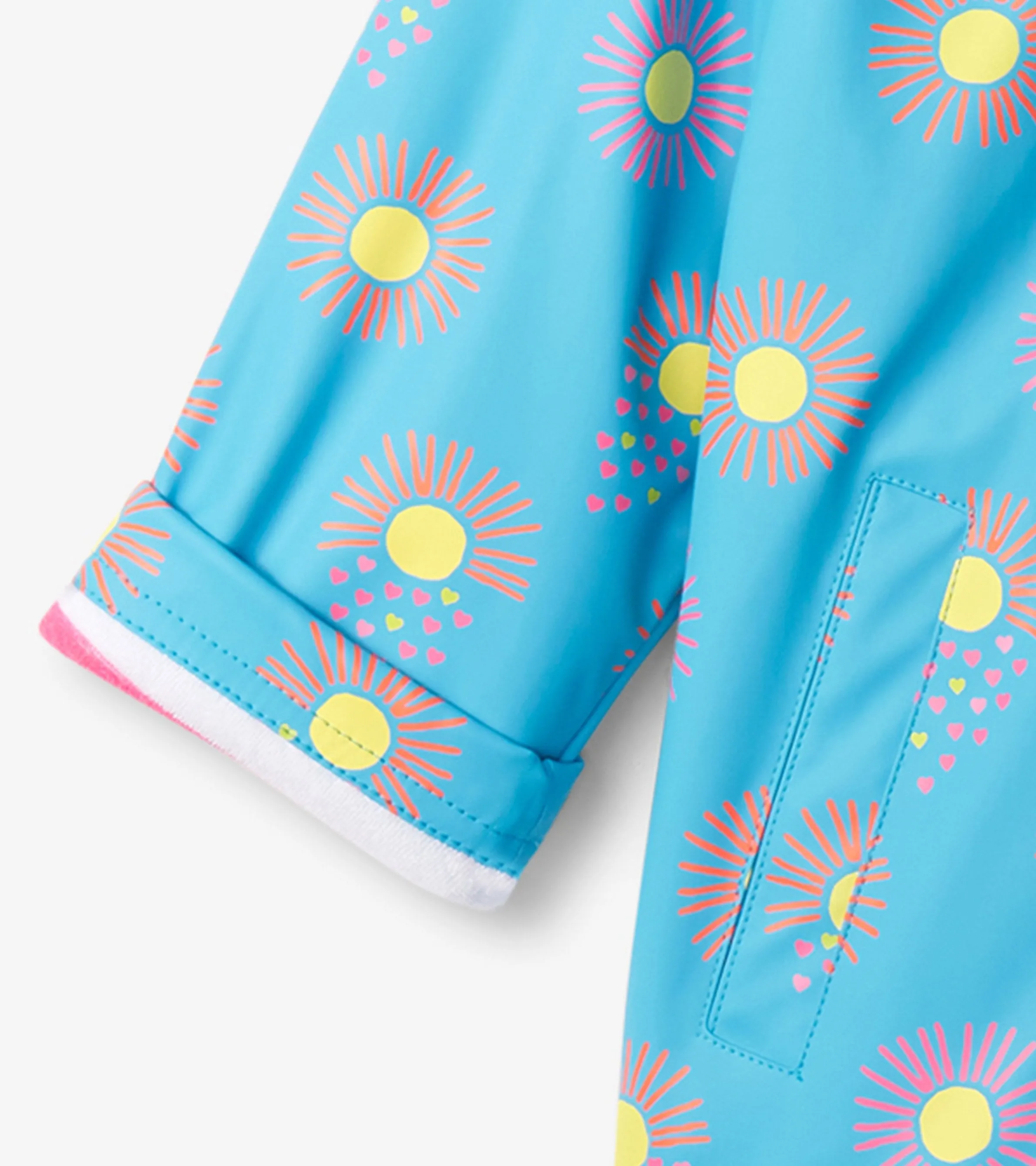 Girls Sunrays Zip-Up Rain Jacket -Hatley