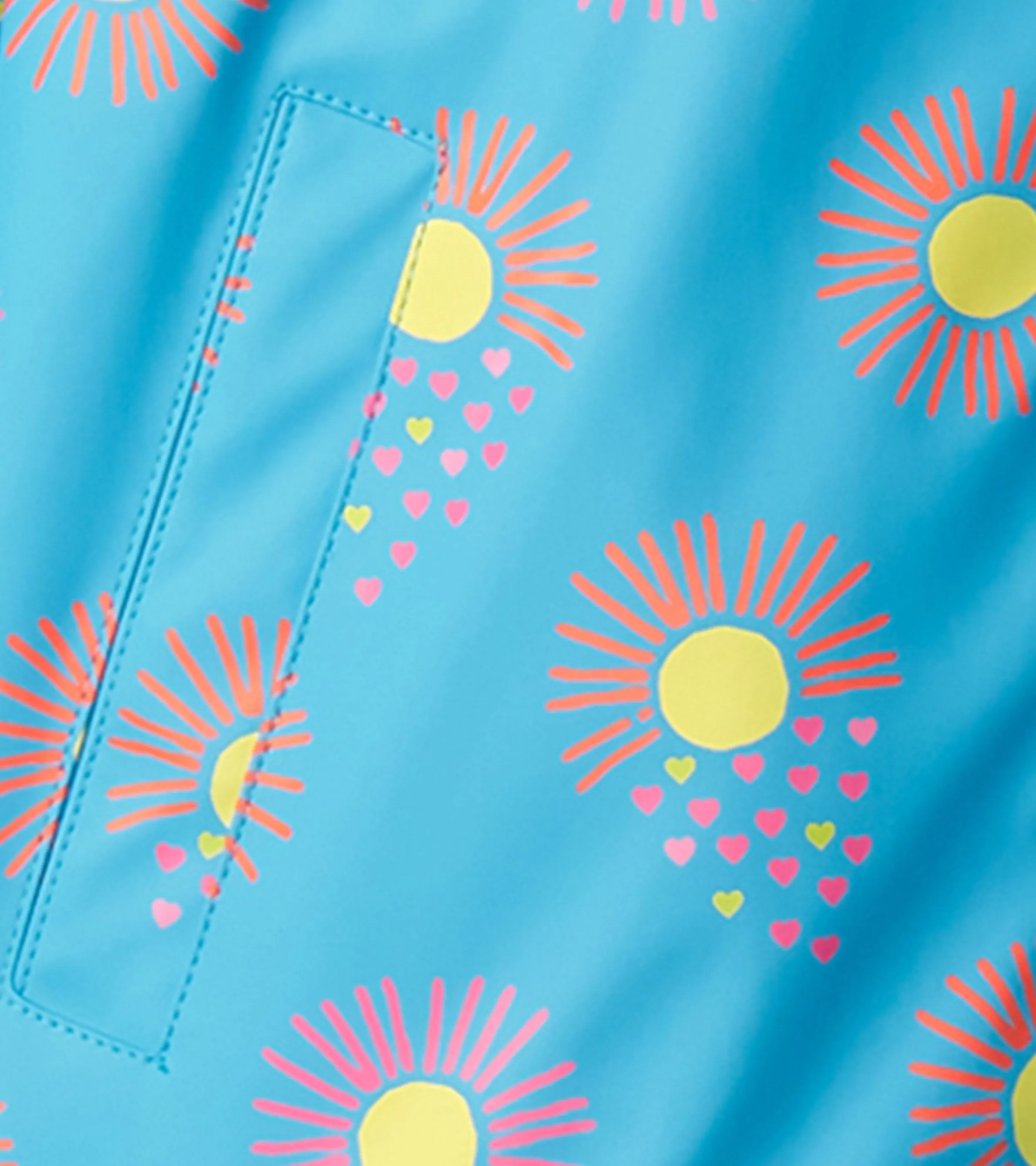 Girls Sunrays Zip-Up Rain Jacket -Hatley
