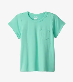 Girls Teal Bamboo Tee -Hatley