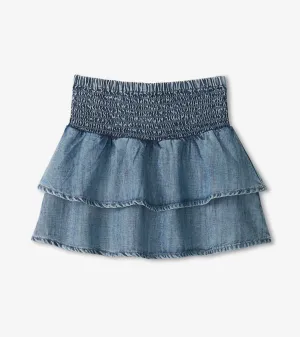 Girls Tencel Smocked Skirt -Hatley