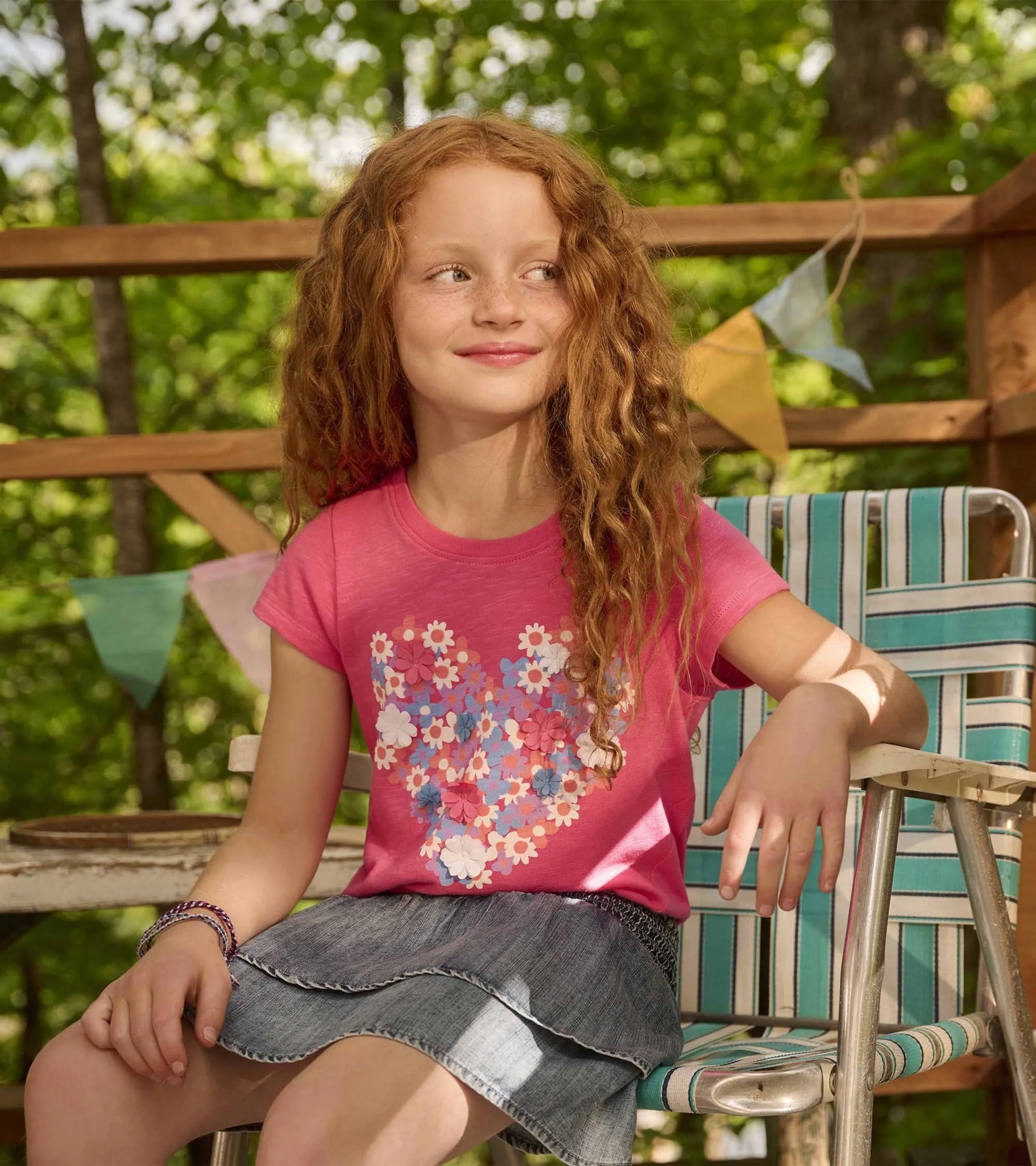 Girls Tencel Smocked Skirt -Hatley