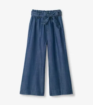 Girls Tencel Textured Paperbag Pants -Hatley