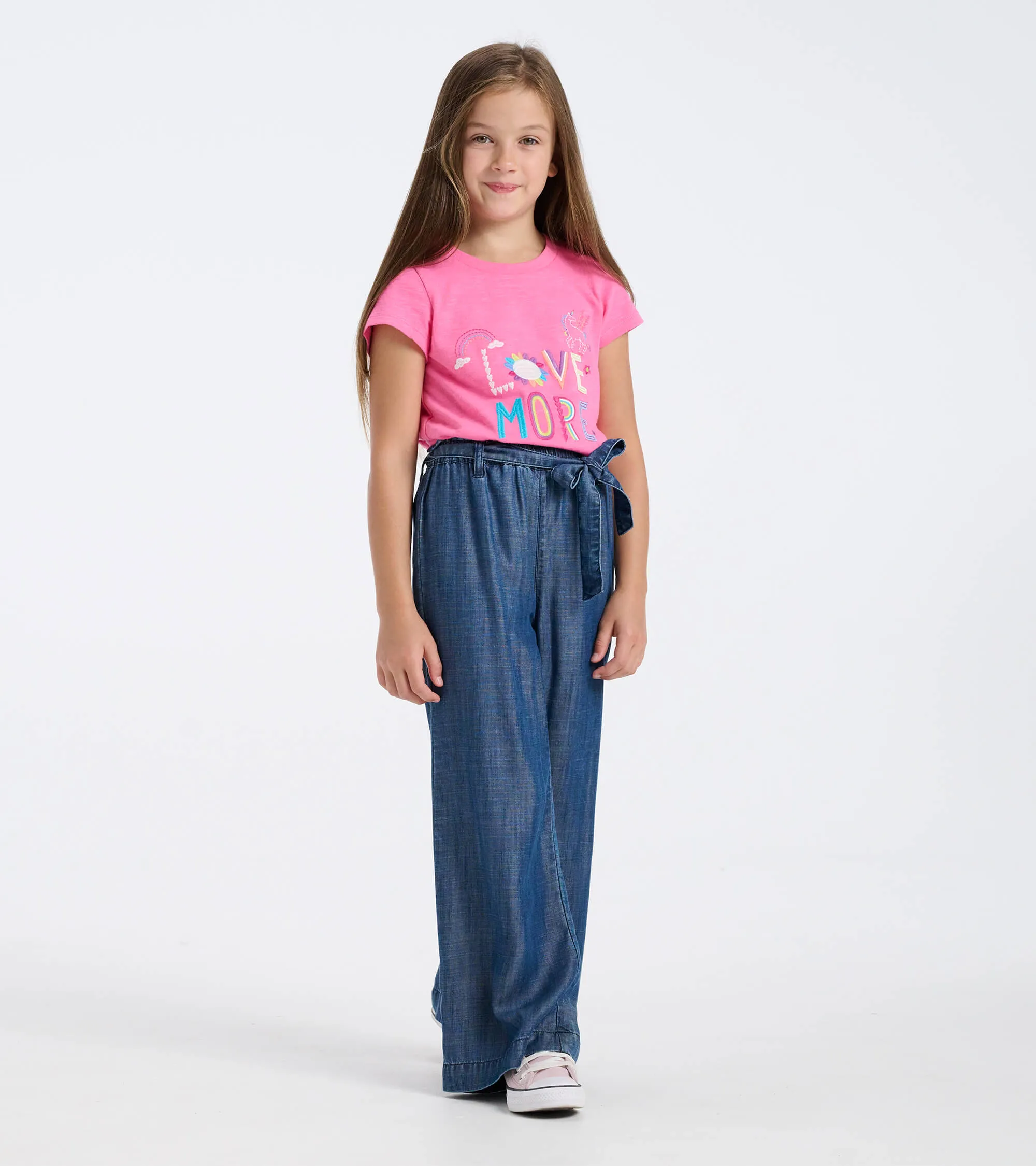 Girls Tencel Textured Paperbag Pants -Hatley