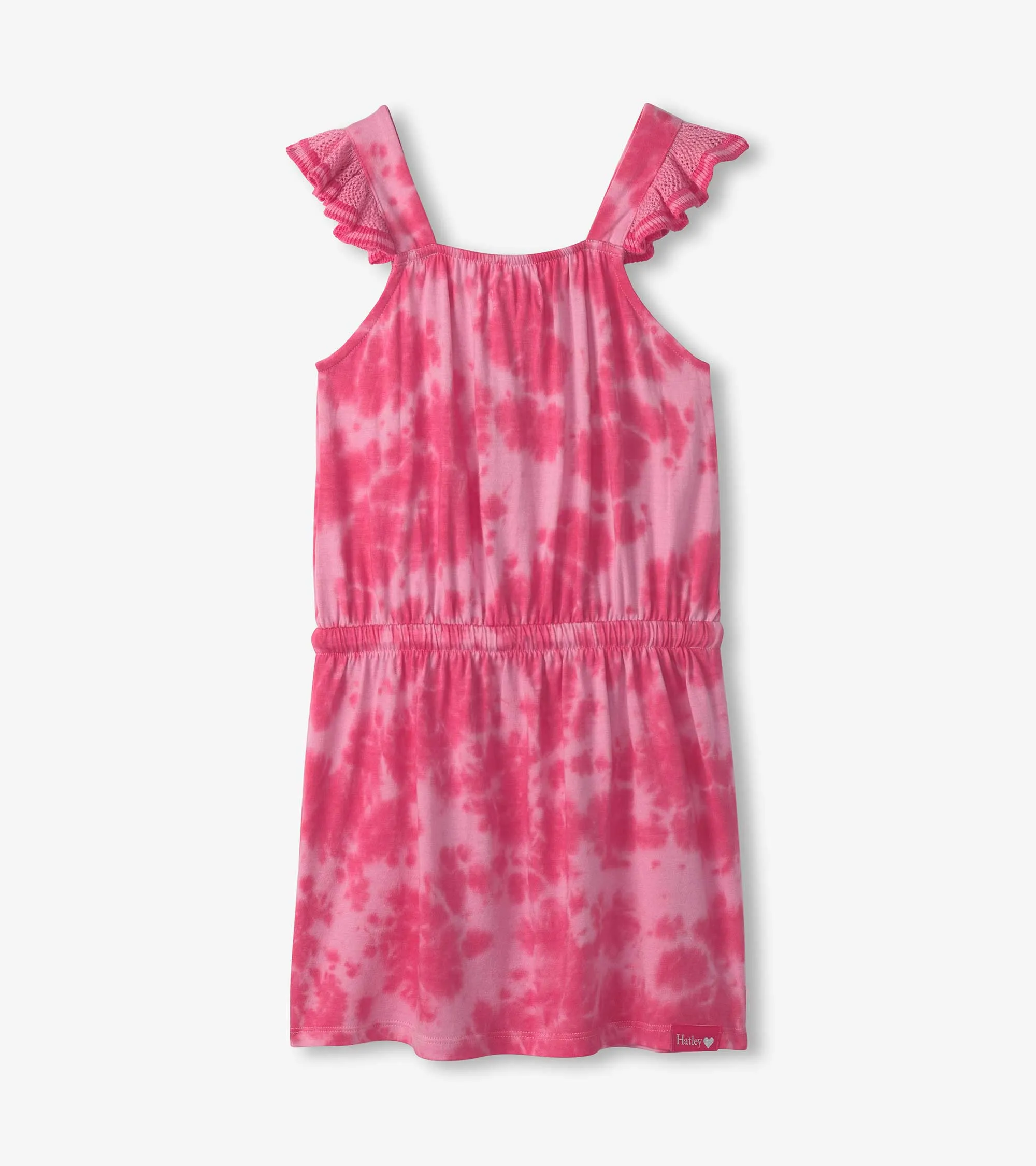 Girls Tie Dye Crush Crochet Bodice Dress -Hatley